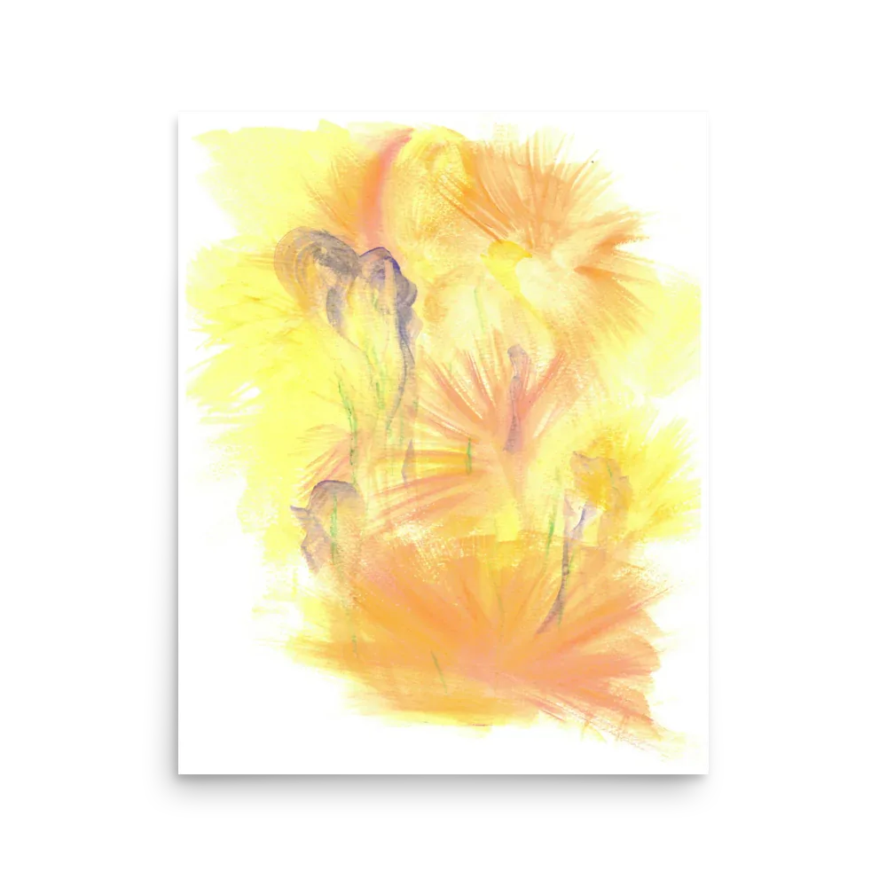 Poster Aquarelle Abstraite RDJ 1 - Laure Leprince - Artiste Peintre