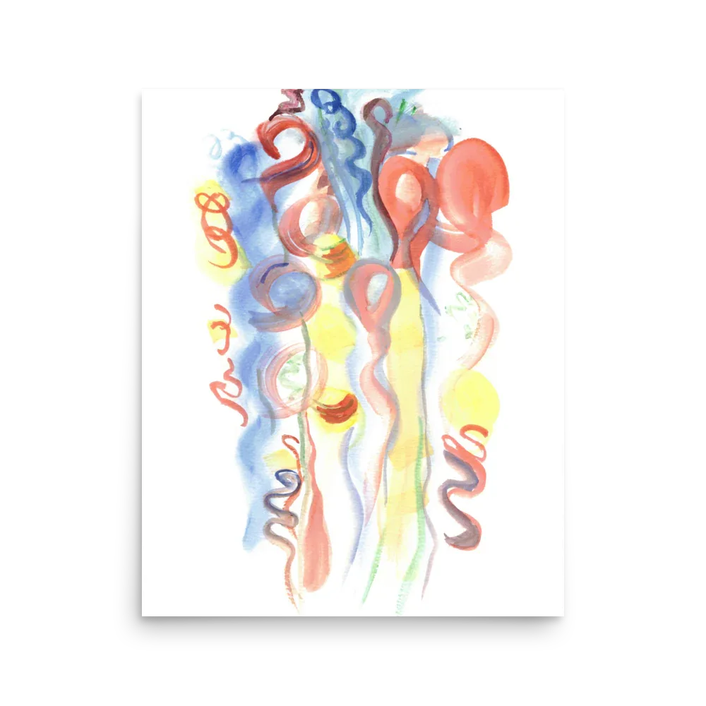 Affiche Aquarelle Abstraite RDJ 2 - Laure Leprince - Artiste Peintre