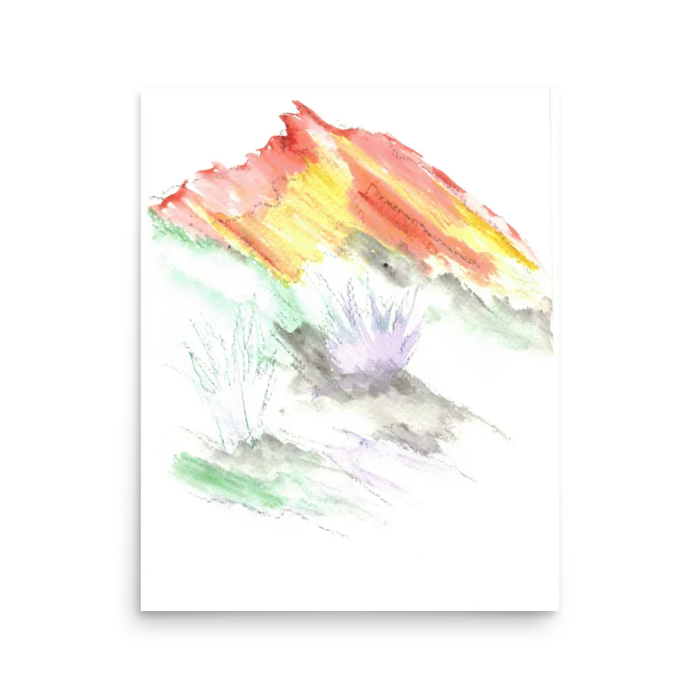 Affiche Aquarelle Abstraite RDJ 3 - Laure Leprince - Artiste Peintre