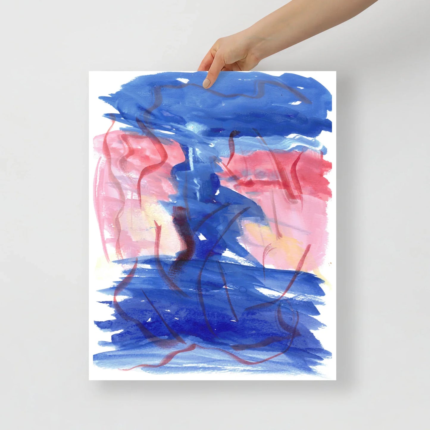 Affiche Aquarelle Abstraire RDJ 5 - Laure Leprince - Artiste Peintre
