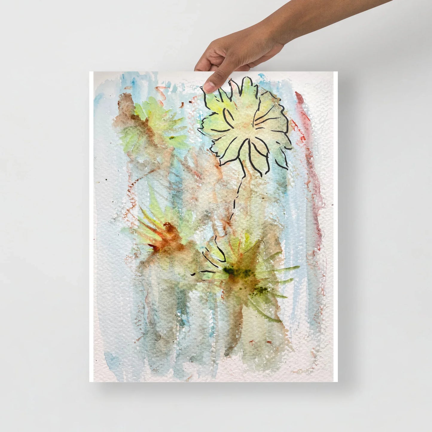 Affiche Aquarelle Abstraire RDJ 7 - Laure Leprince - Artiste Peintre