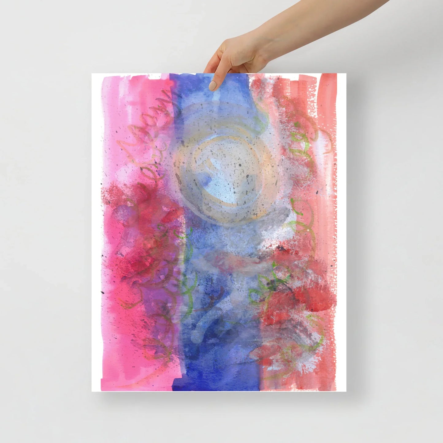 Affiche Aquarelle Abstraire RDJ 13 - Laure Leprince - Artiste Peintre