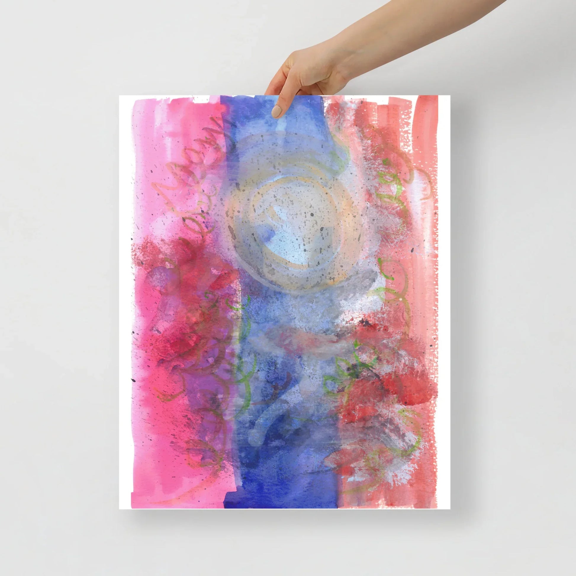 Affiche Aquarelle Abstraire RDJ 13 - Laure Leprince - Artiste Peintre
