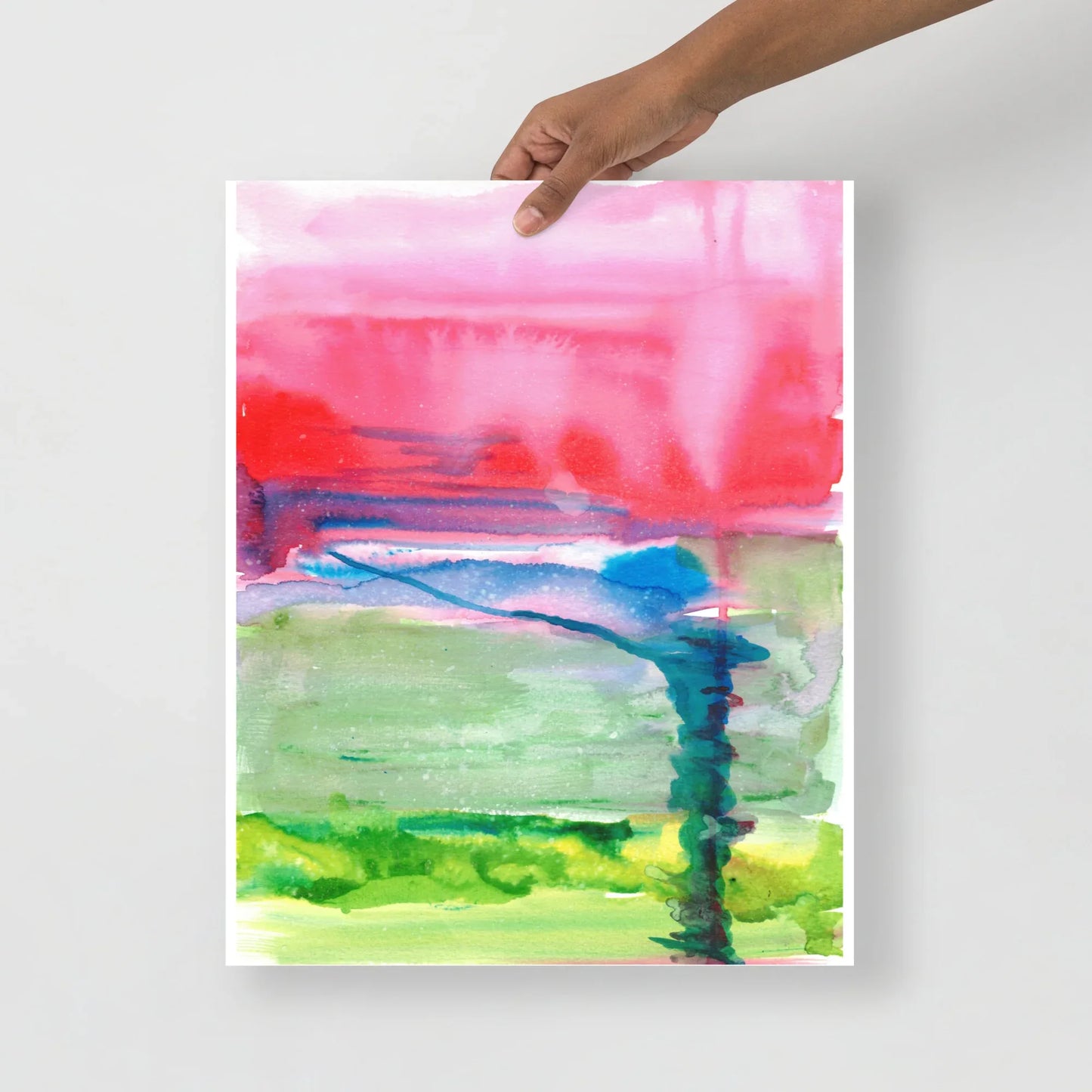 Affiche Aquarelle Abstraire RDJ 15 - Laure Leprince - Artiste Peintre
