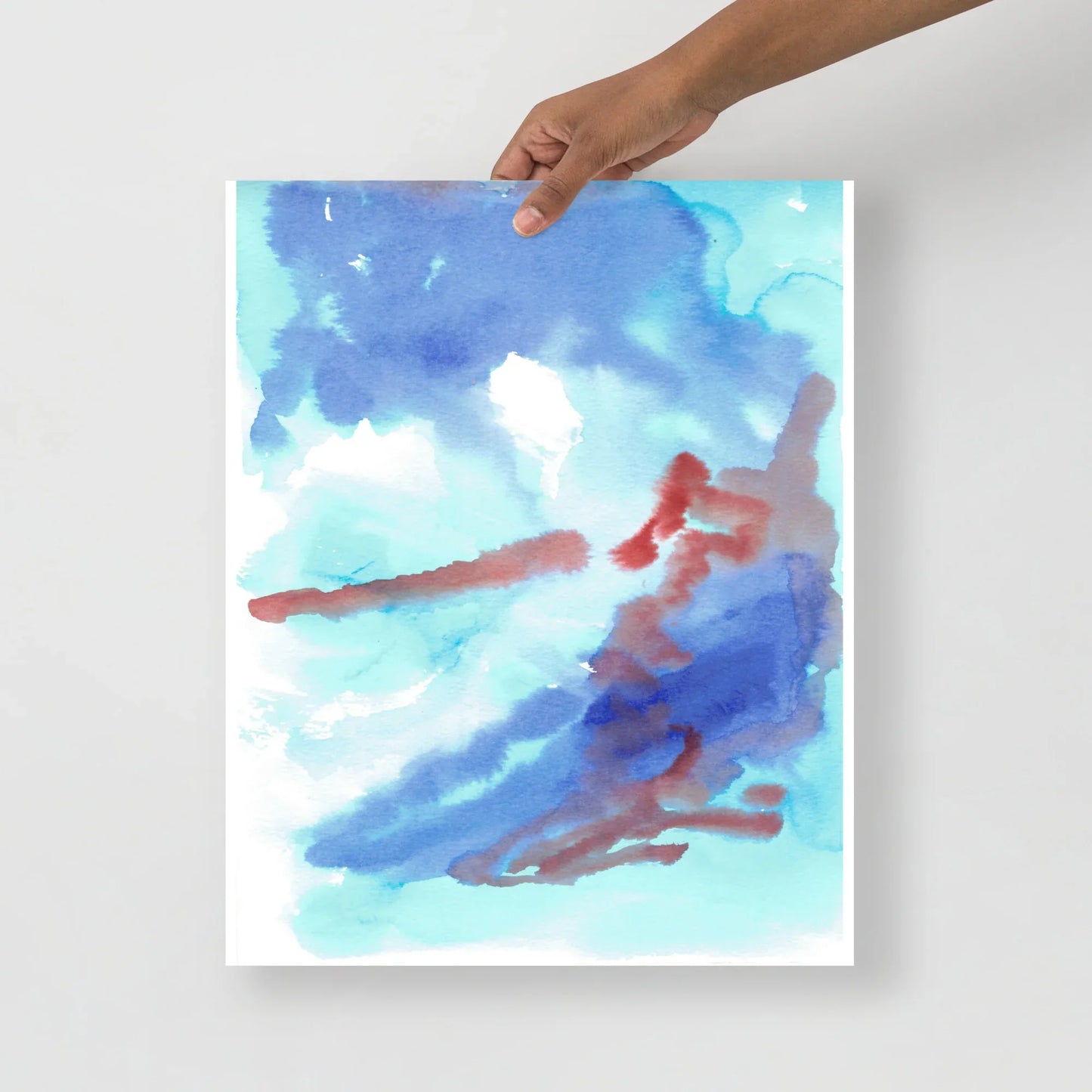 Poster Aquarelle Abstraire RDJ 16 - Laure Leprince - Artiste Peintre