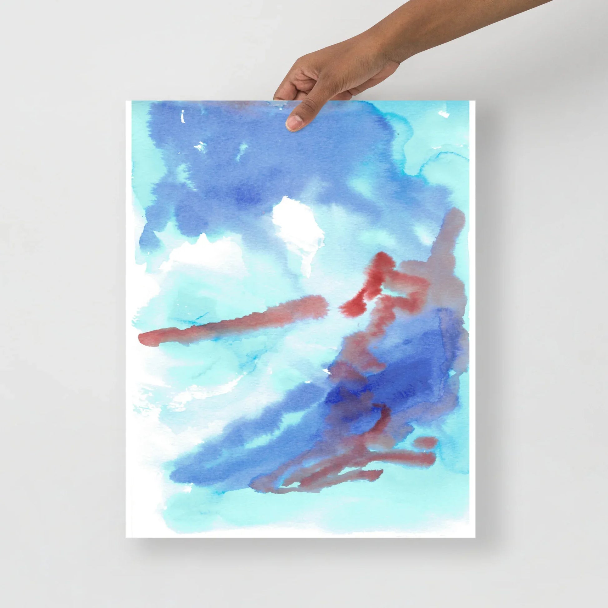 Poster Aquarelle Abstraire RDJ 16 - Laure Leprince - Artiste Peintre