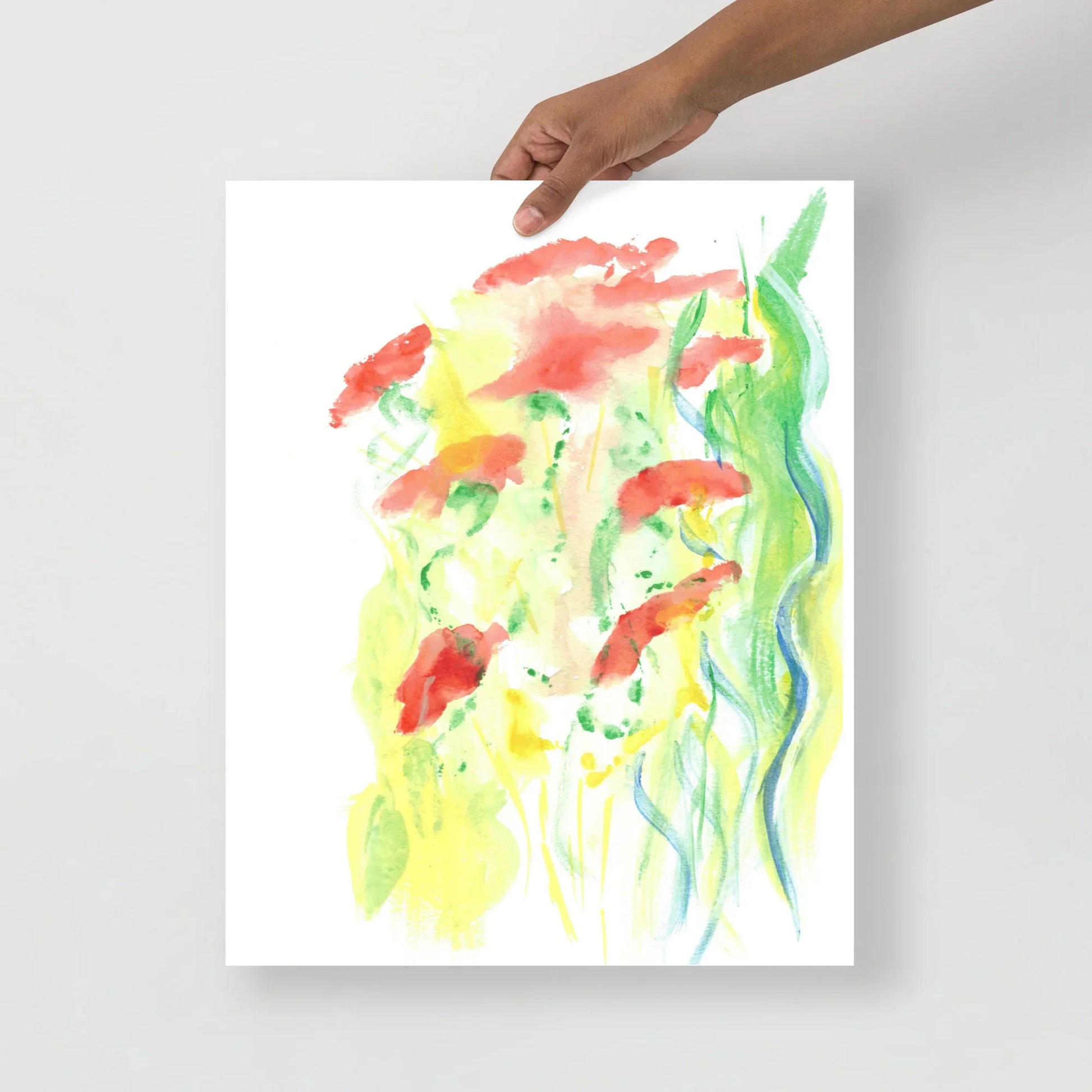 Affiche Aquarelle Abstraite RDJ 18 - Laure Leprince - Artiste Peintre