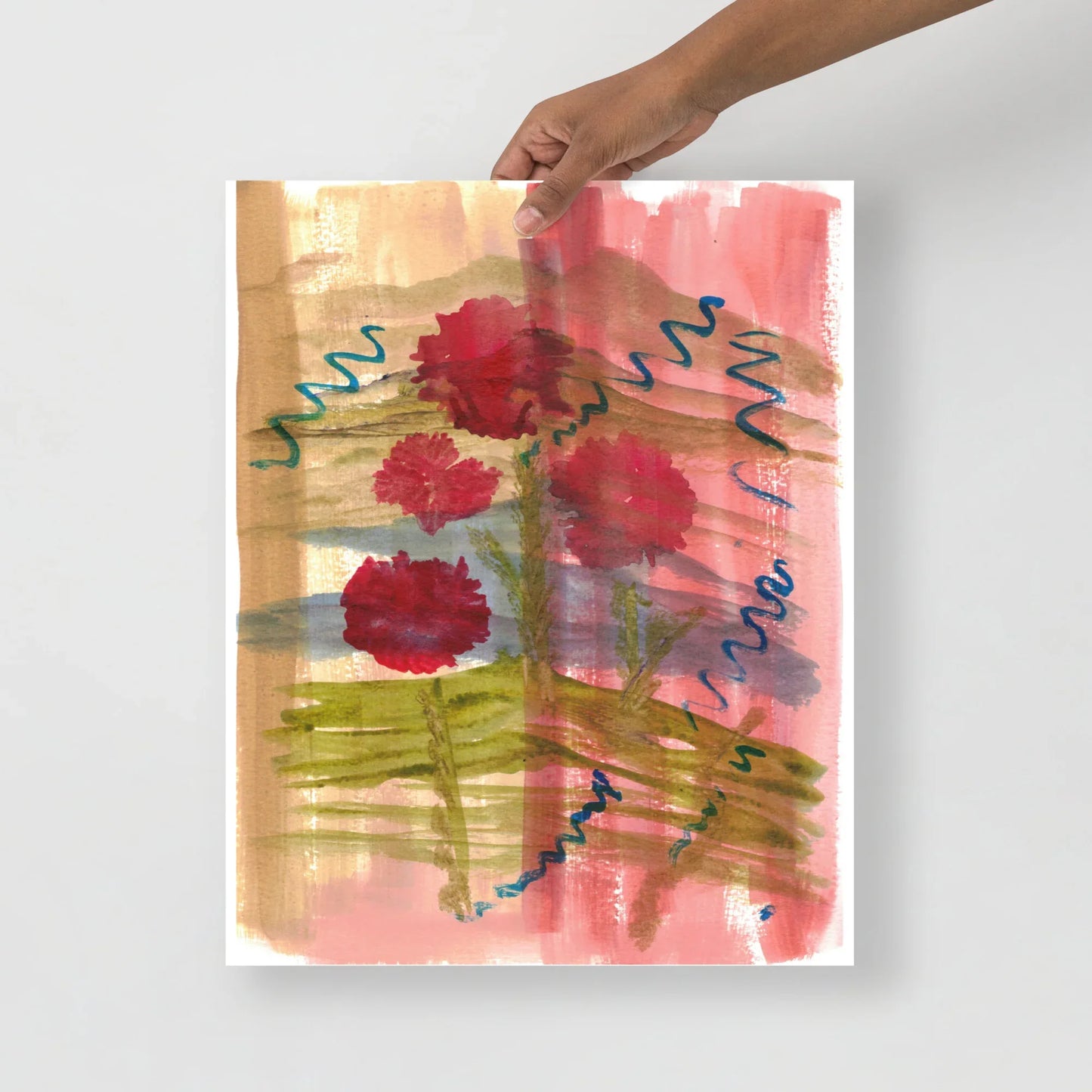 Affiche Aquarelle Abstraite RDJ 21 - Laure Leprince - Artiste Peintre