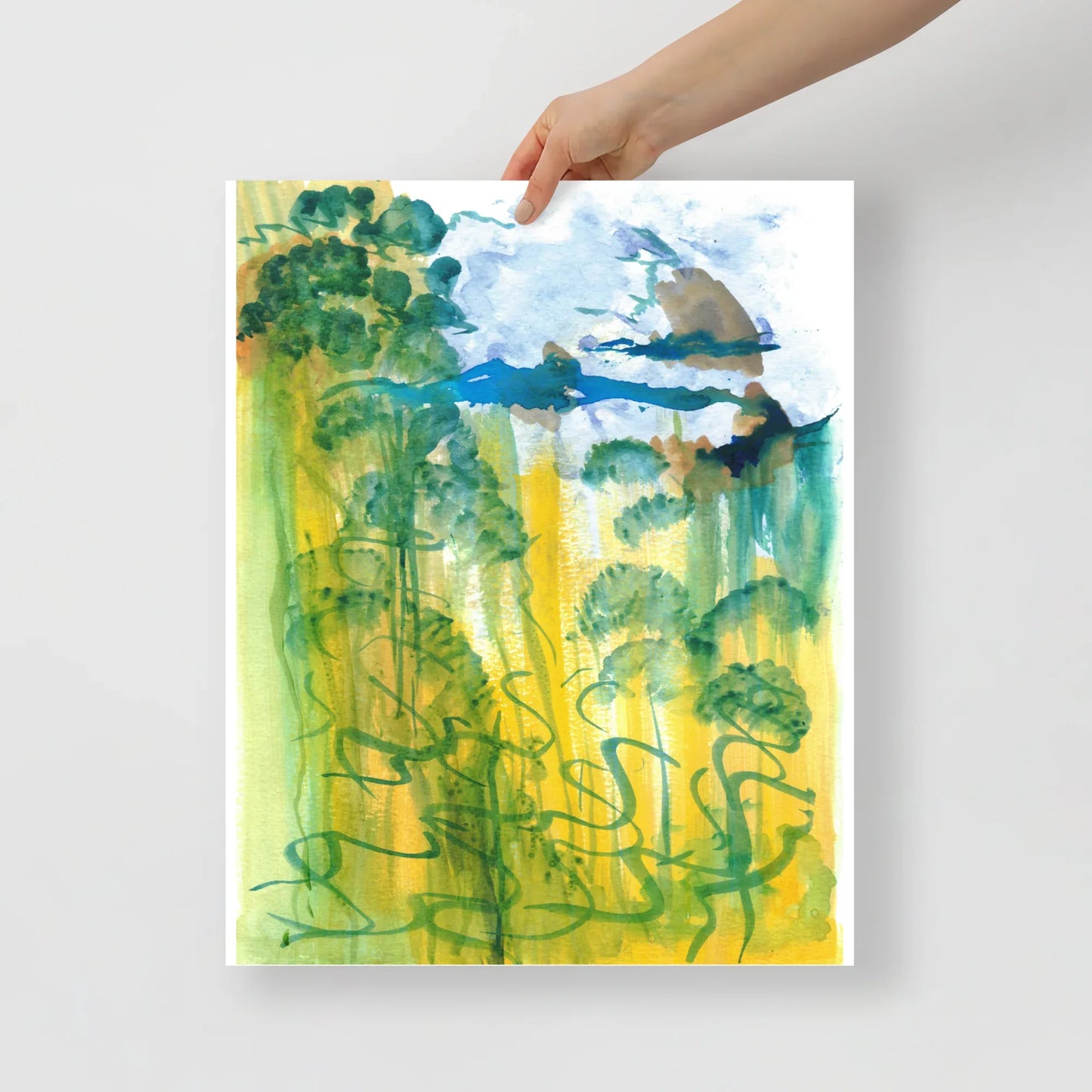 Affiche Aquarelle Abstraite RDJ 24 - Laure Leprince - Artiste Peintre