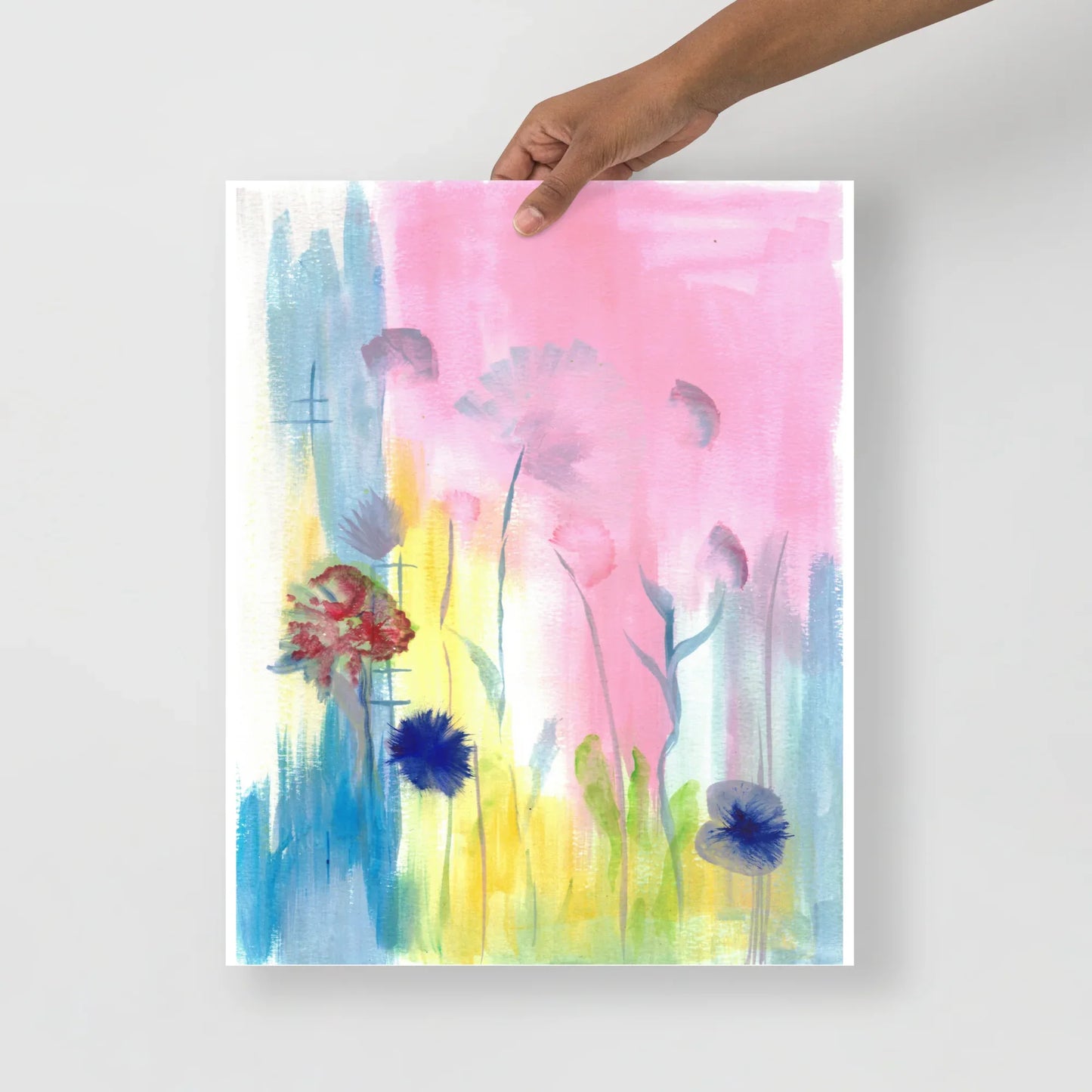 Affiche Aquarelle Abstraite RDJ 25 - Laure Leprince - Artiste Peintre