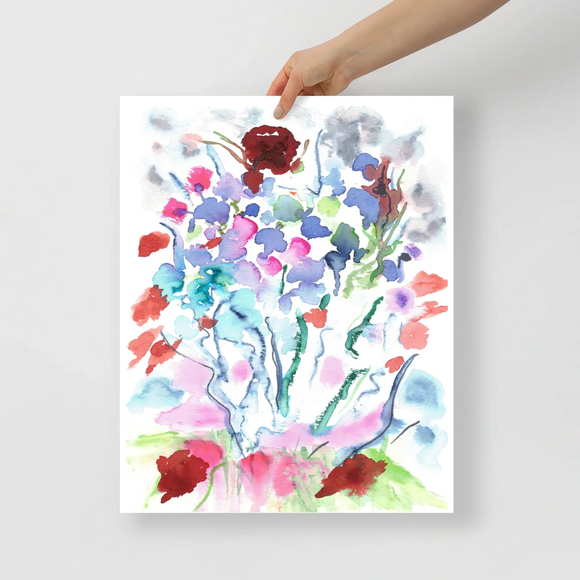 Affiche Aquarelle Abstraite RDJ 26 - Laure Leprince - Artiste Peintre