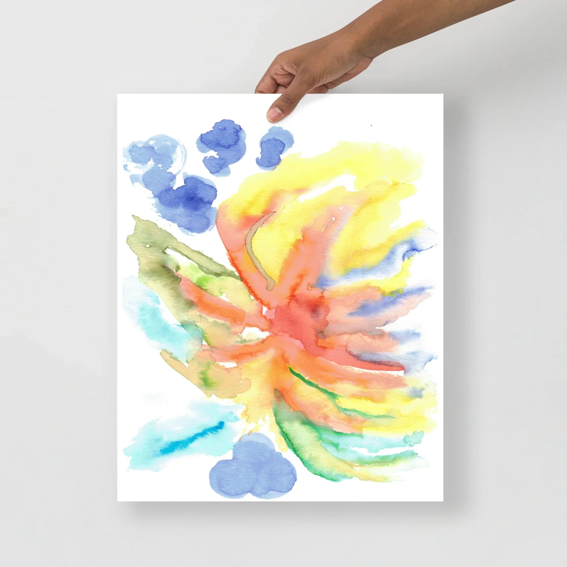 Affiche Aquarelle Abstraite RDJ 27 - Laure Leprince - Artiste Peintre