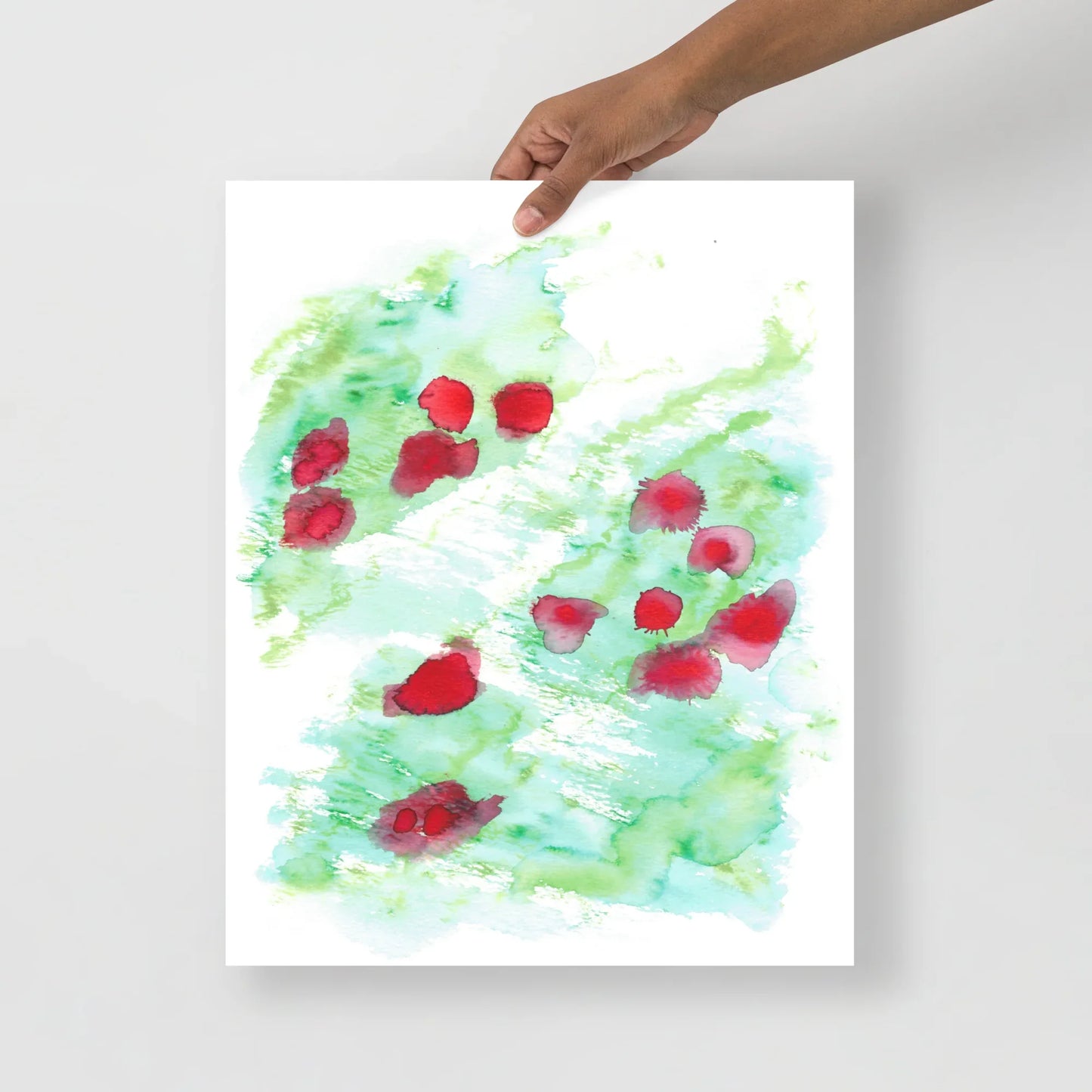 Affiche Aquarelle Abstraite RDJ 28 - Laure Leprince - Artiste Peintre