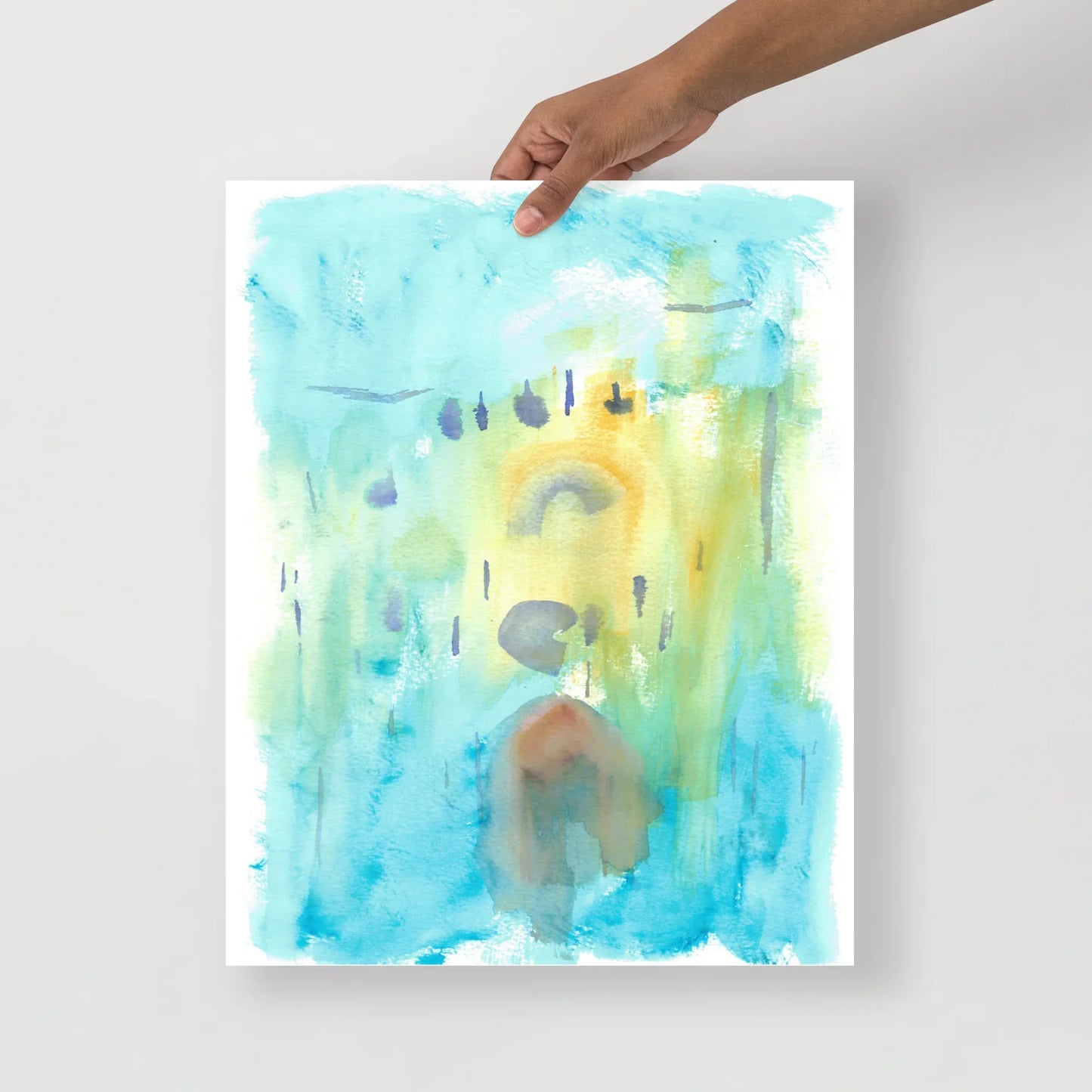 Affiche Aquarelle Abstraite RDJ 30 - Laure Leprince - Artiste Peintre