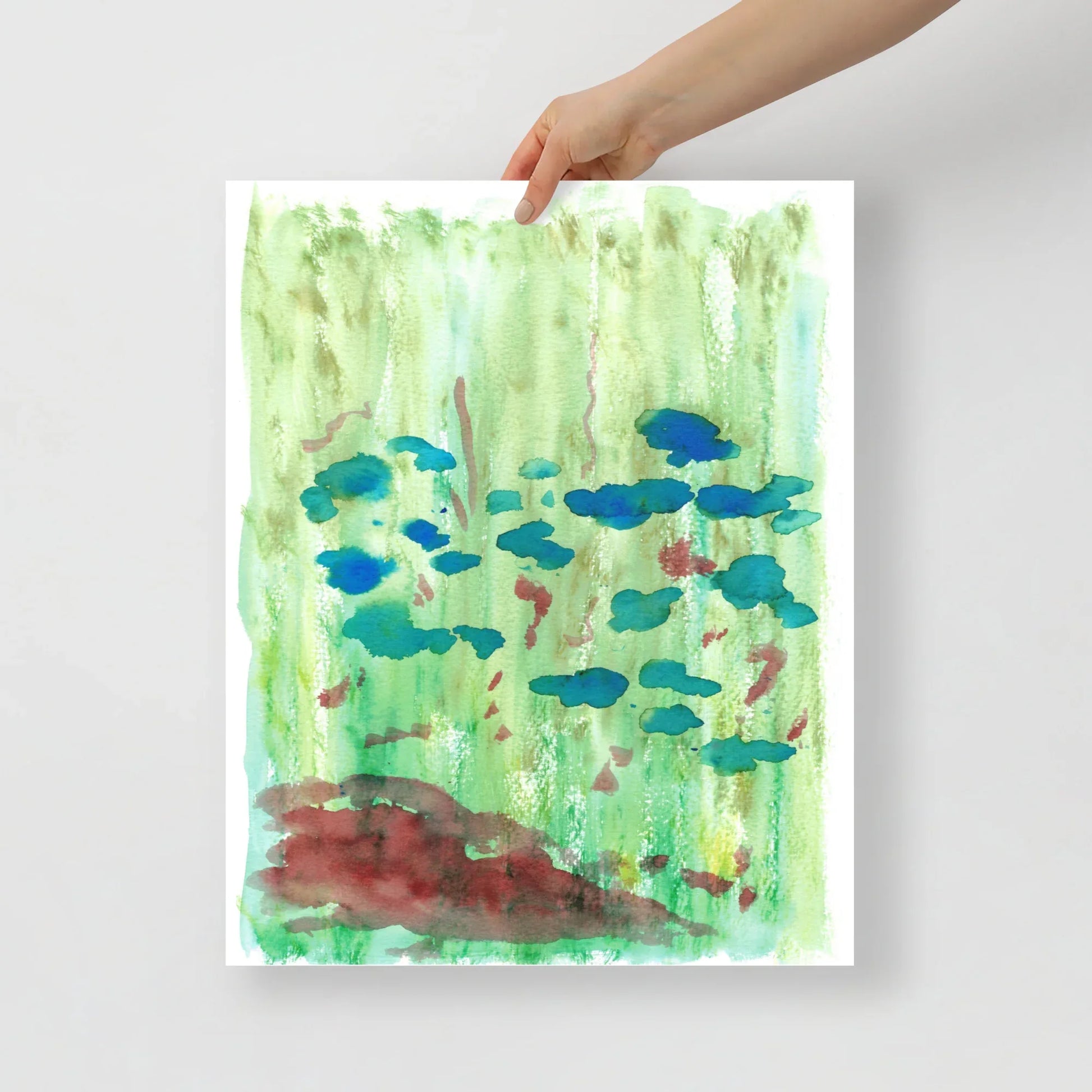 Affiche Aquarelle Abstraite RDJ 29 - Laure Leprince - Artiste Peintre