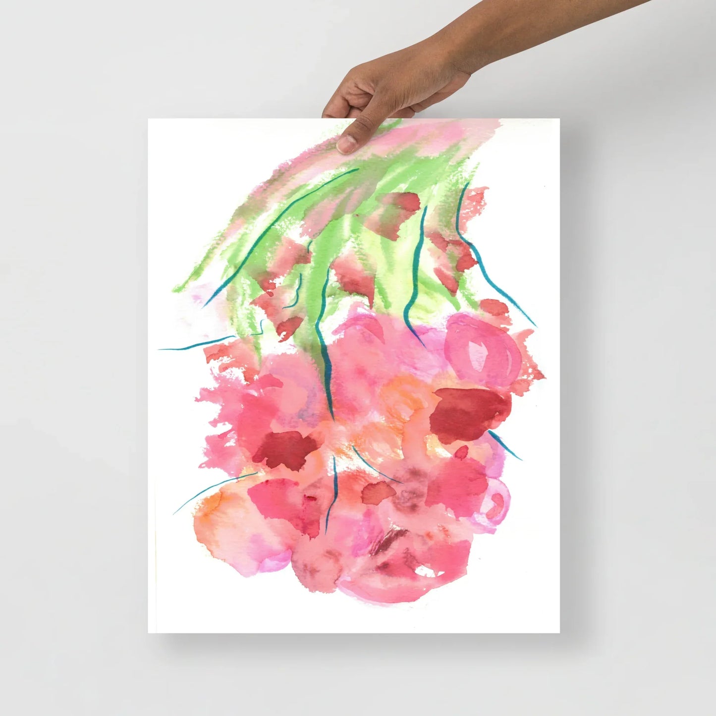 Affiche Aquarelle Abstraite RDJ 37 - Laure Leprince - Artiste Peintre