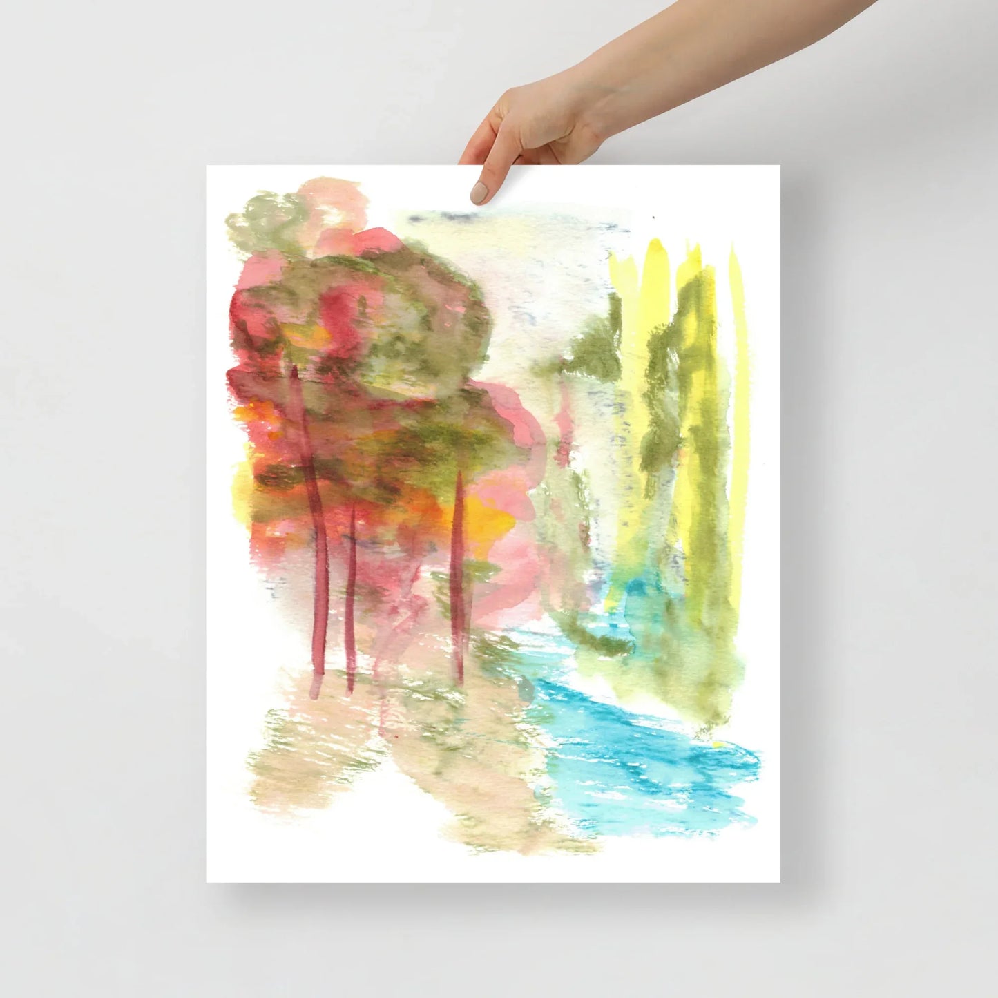 Affiche Aquarelle Abstraite RDJ 38 - Laure Leprince - Artiste Peintre