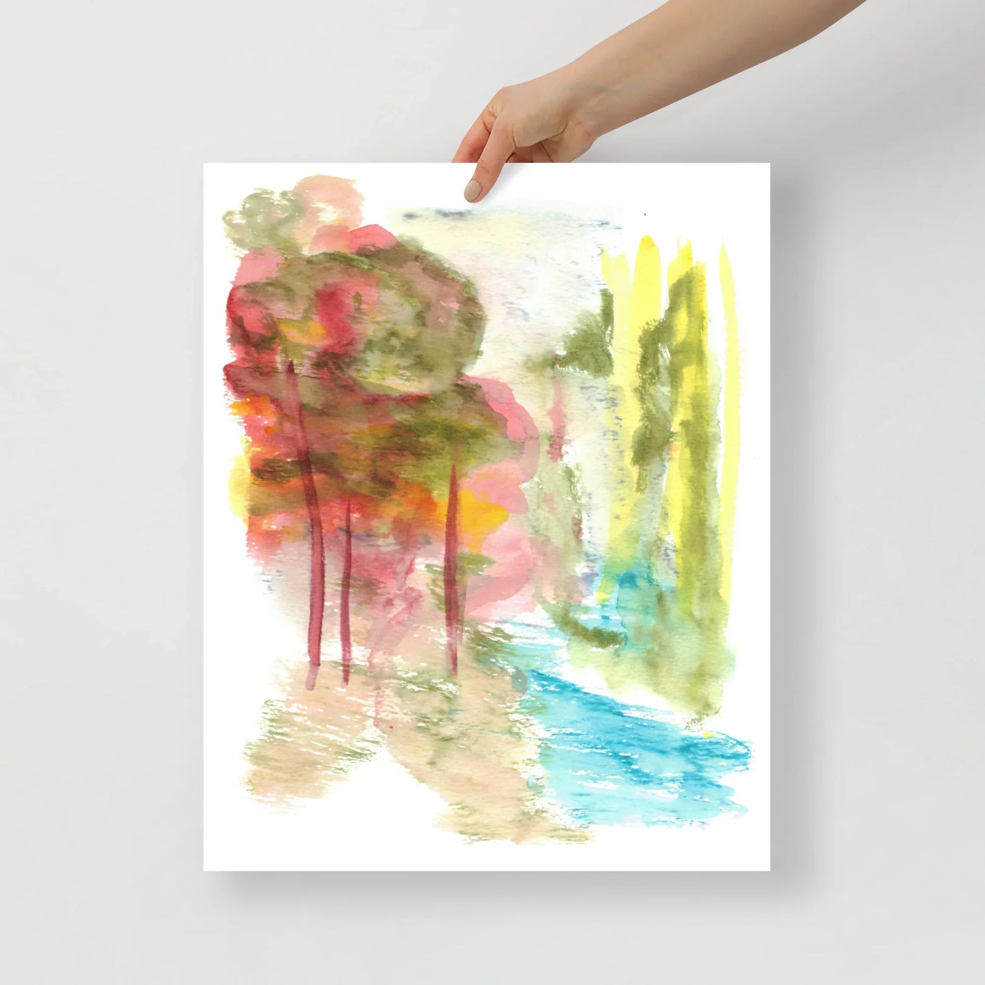Affiche Aquarelle Abstraite RDJ 38 - Laure Leprince - Artiste Peintre