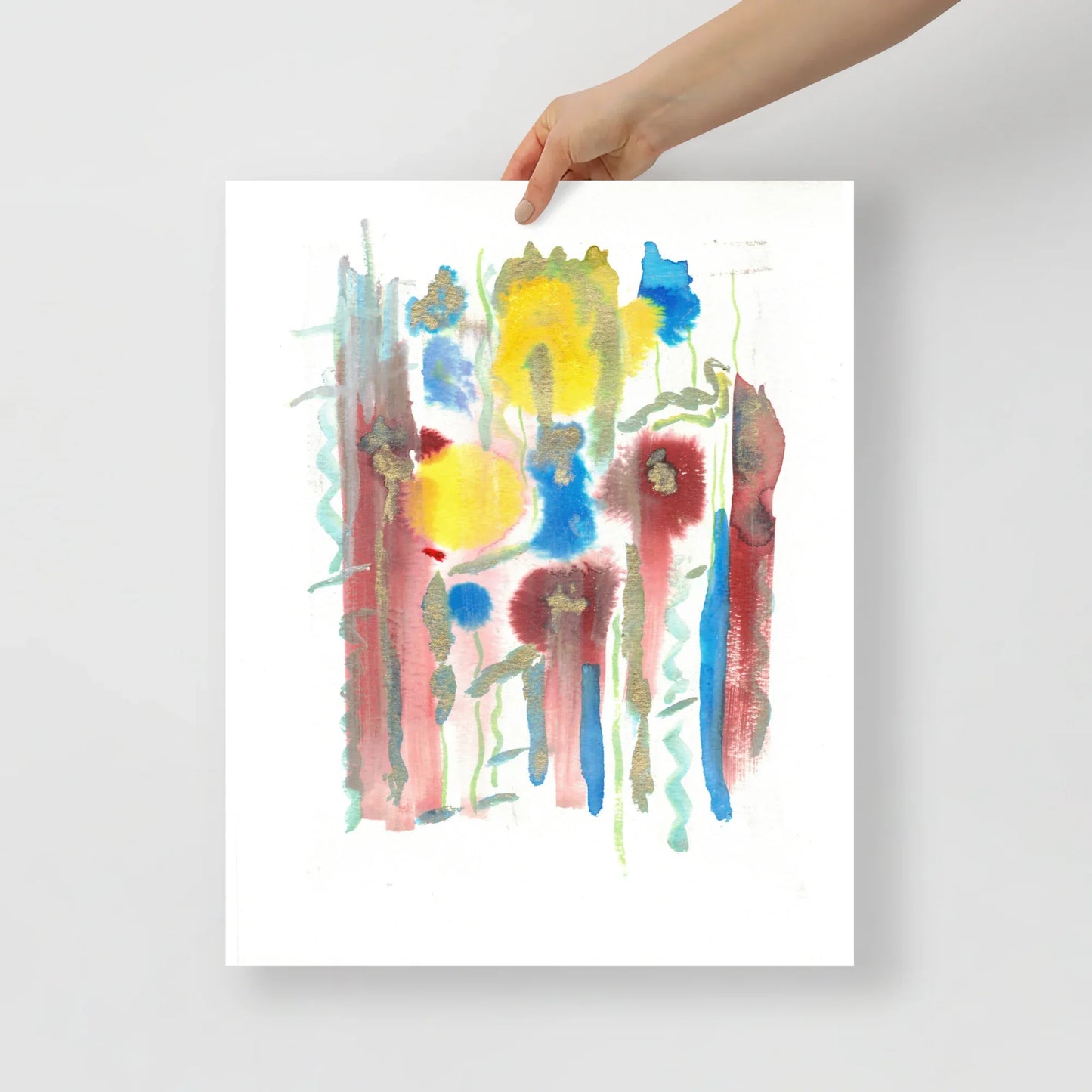 Affiche Aquarelle Abstraite RDJ 42 - Laure Leprince - Artiste Peintre