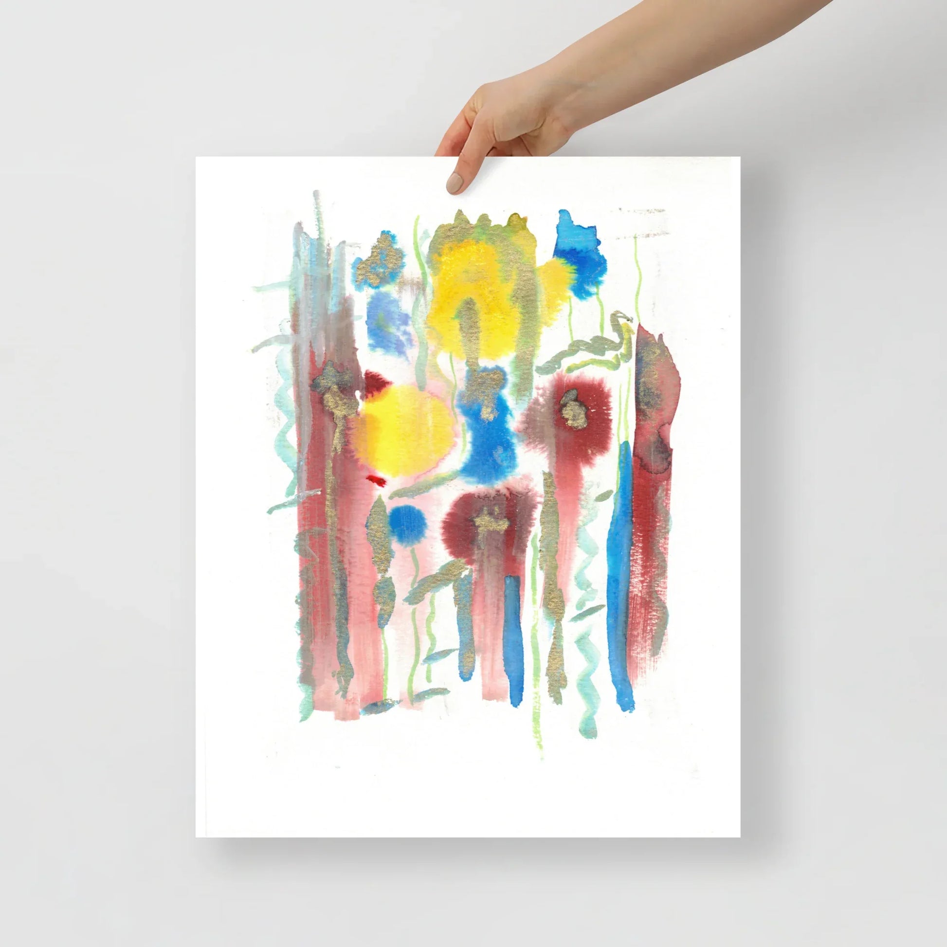 Affiche Aquarelle Abstraite RDJ 42 - Laure Leprince - Artiste Peintre
