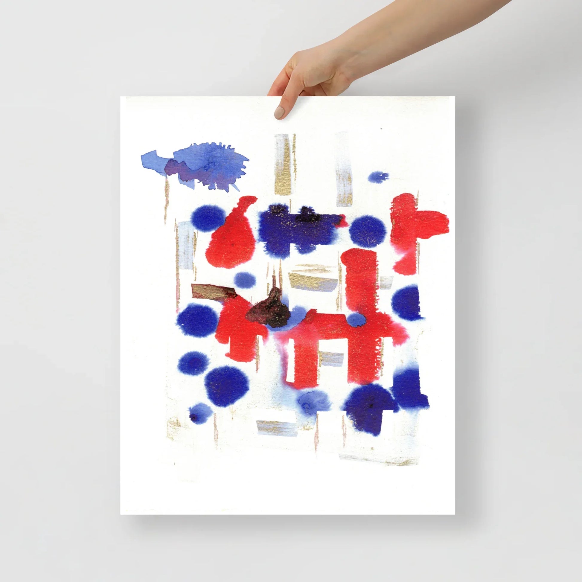 Affiche Aquarelle Abstraite RDJ 43 - Laure Leprince - Artiste Peintre