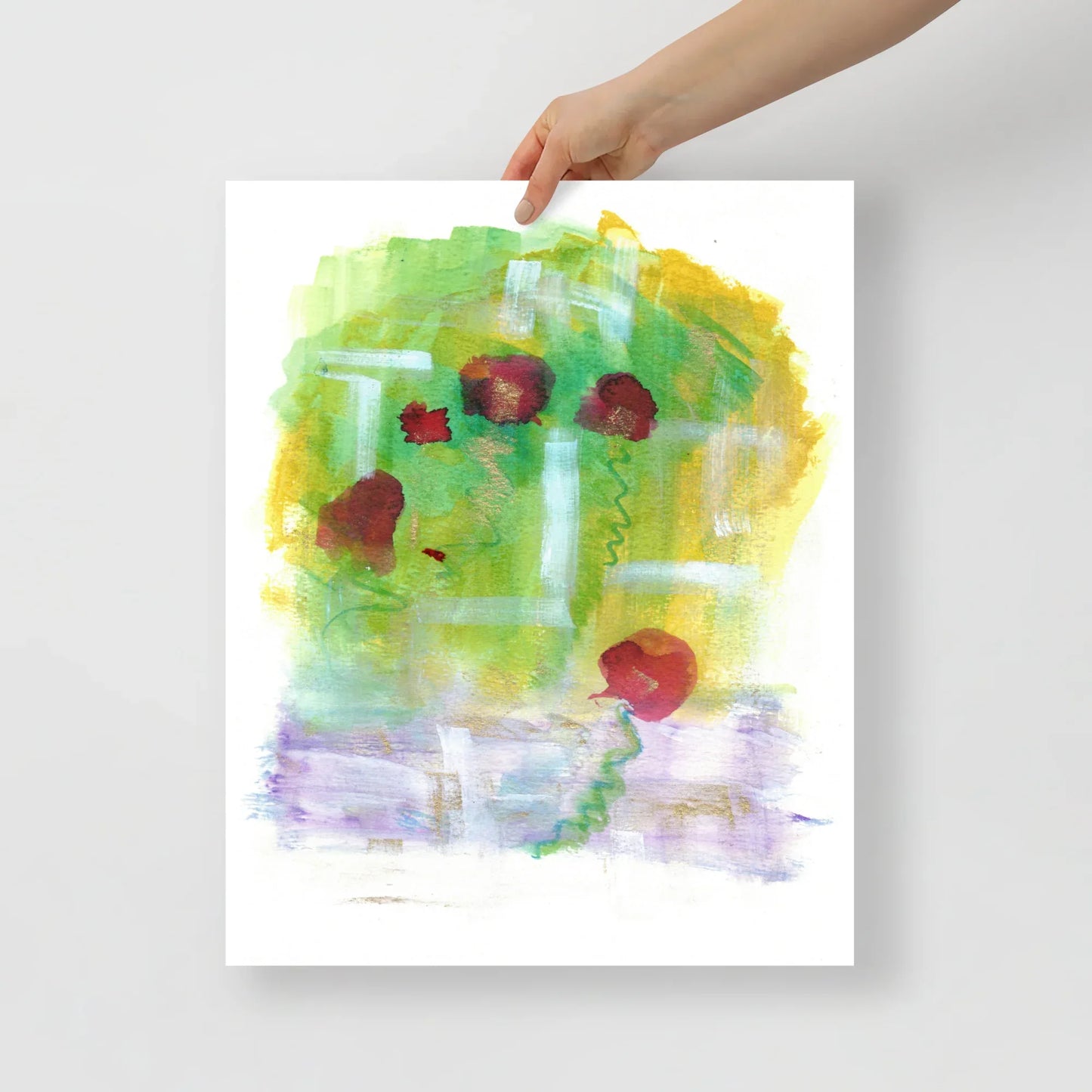 Affiche Aquarelle Abstraite RDJ 45 - Laure Leprince - Artiste Peintre