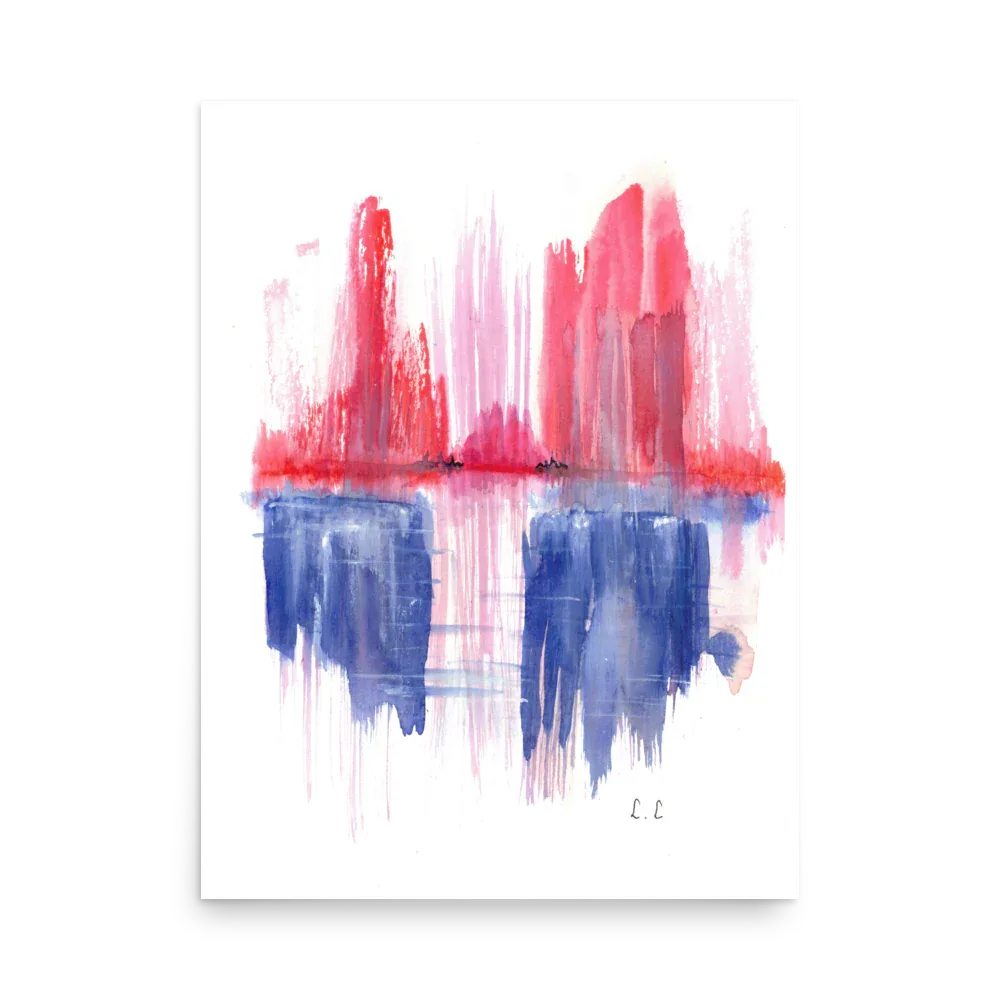 Affiche Horizon de braise - Laure Leprince - Artiste Peintre