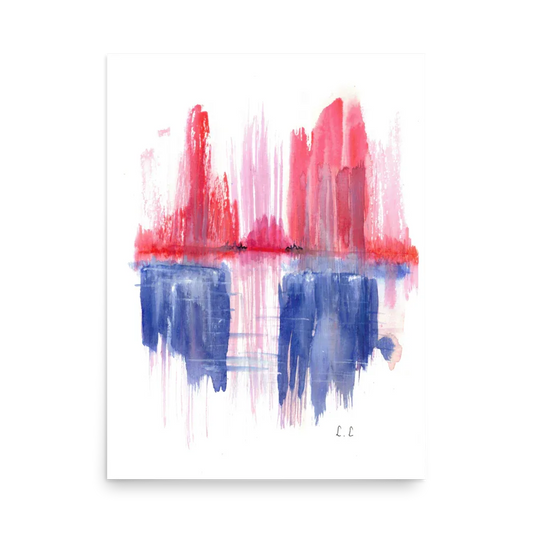 Affiche Horizon de braise - Laure Leprince - Artiste Peintre