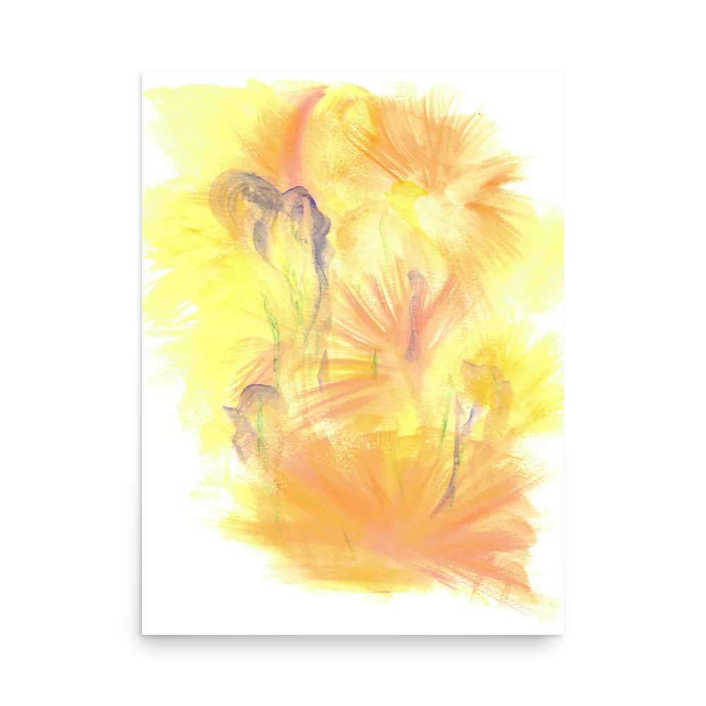 Poster Aquarelle Abstraite RDJ 1 - Laure Leprince - Artiste Peintre