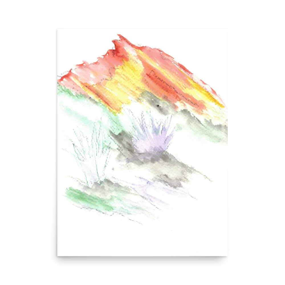 Affiche Aquarelle Abstraite RDJ 3 - Laure Leprince - Artiste Peintre