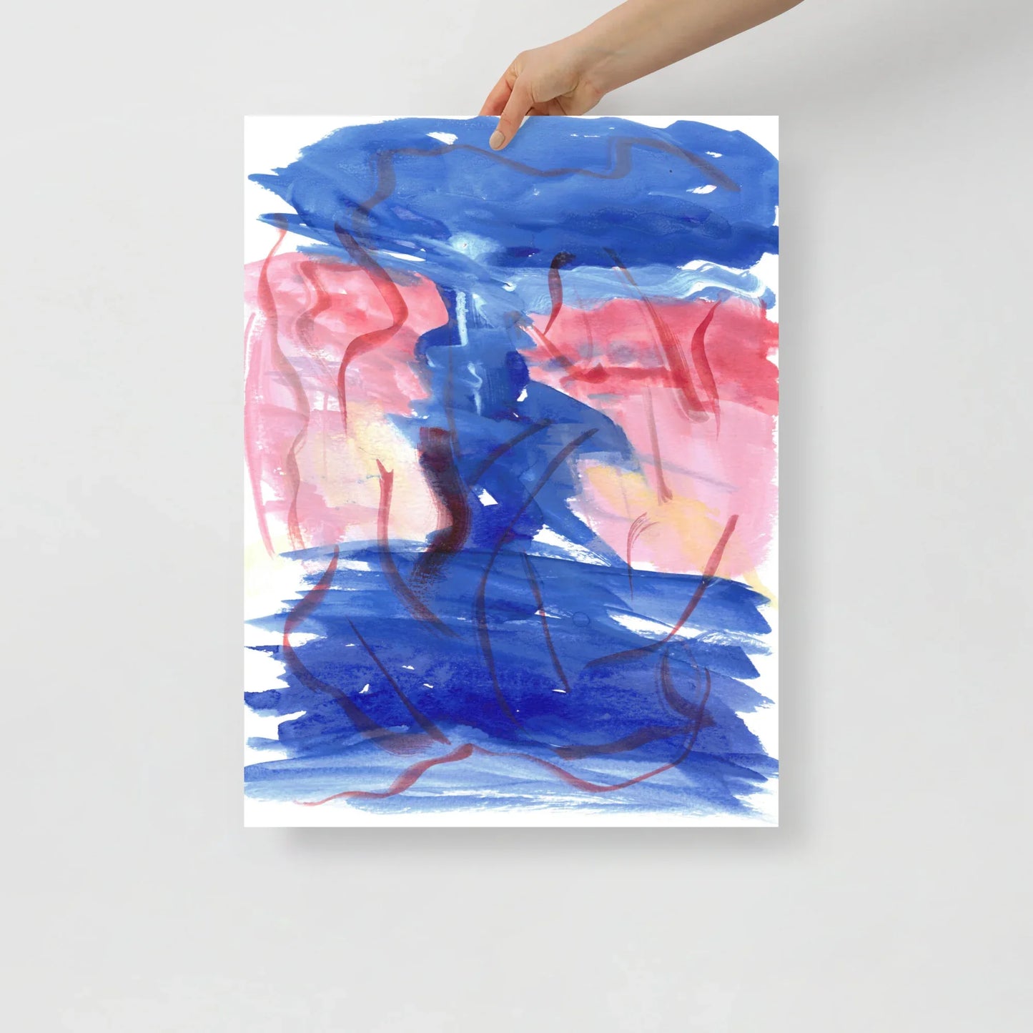 Affiche Aquarelle Abstraire RDJ 5 - Laure Leprince - Artiste Peintre