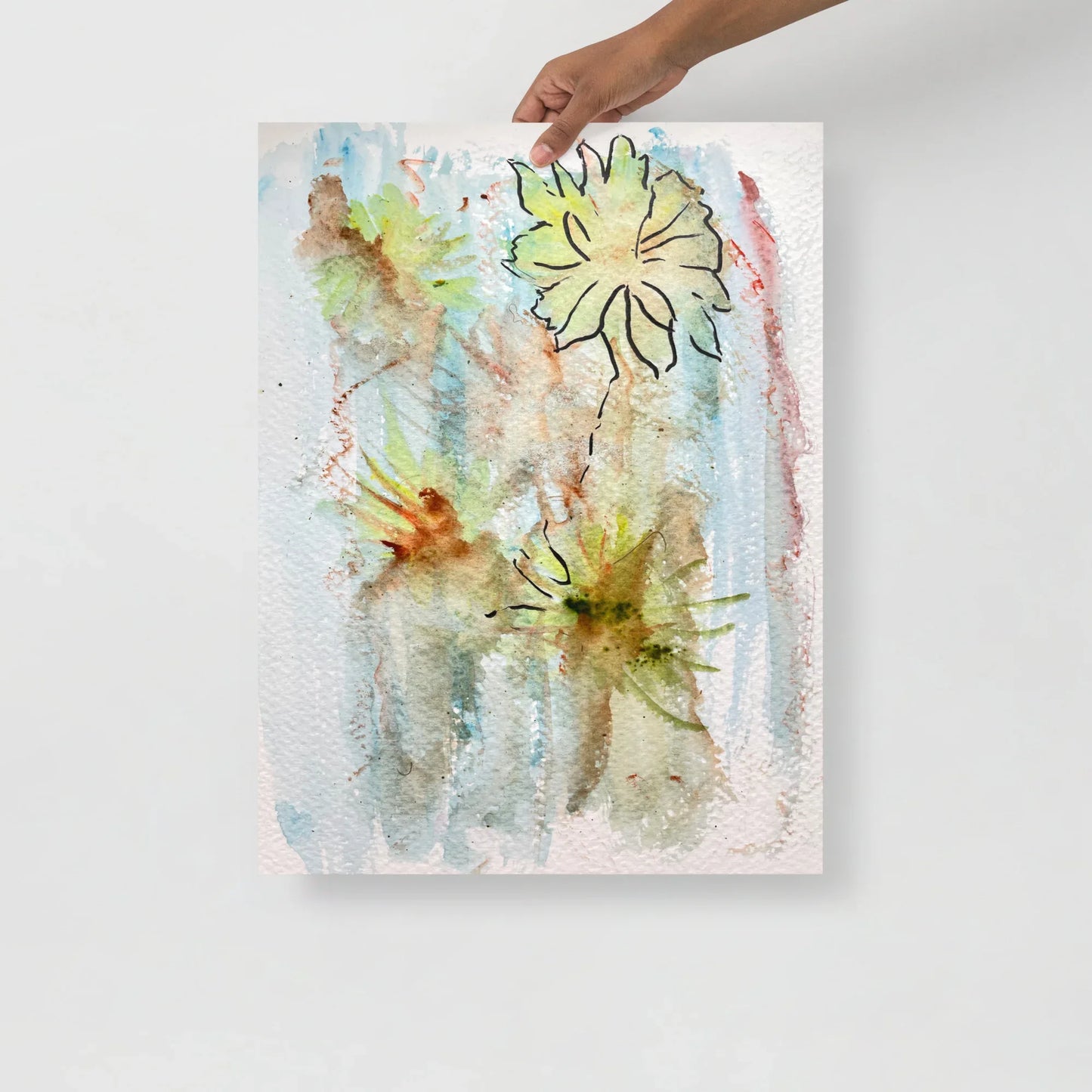 Affiche Aquarelle Abstraire RDJ 7 - Laure Leprince - Artiste Peintre