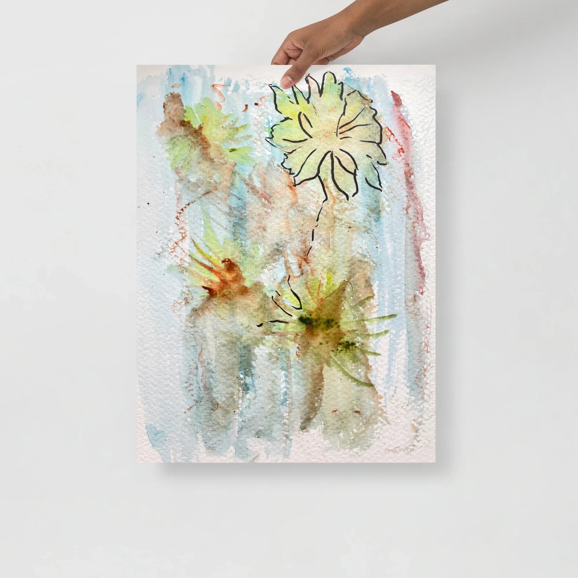 Affiche Aquarelle Abstraire RDJ 7 - Laure Leprince - Artiste Peintre