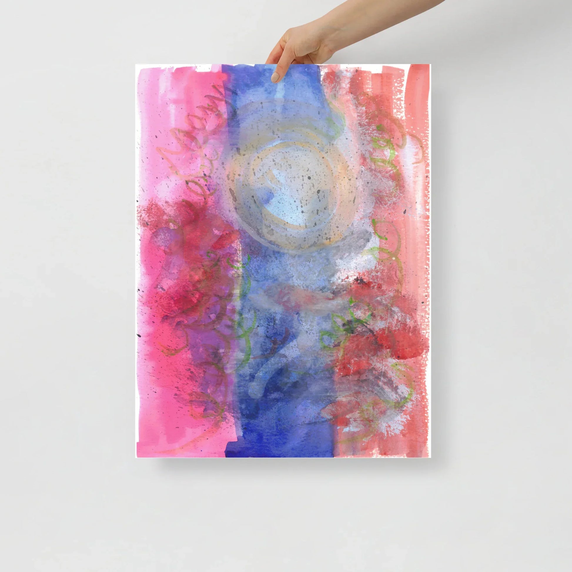 Affiche Aquarelle Abstraire RDJ 13 - Laure Leprince - Artiste Peintre