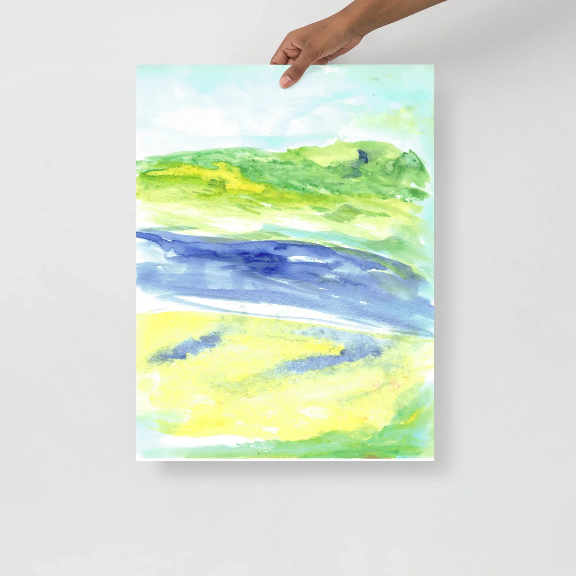 Poster Aquarelle Abstraire RDJ 14 - Laure Leprince - Artiste Peintre