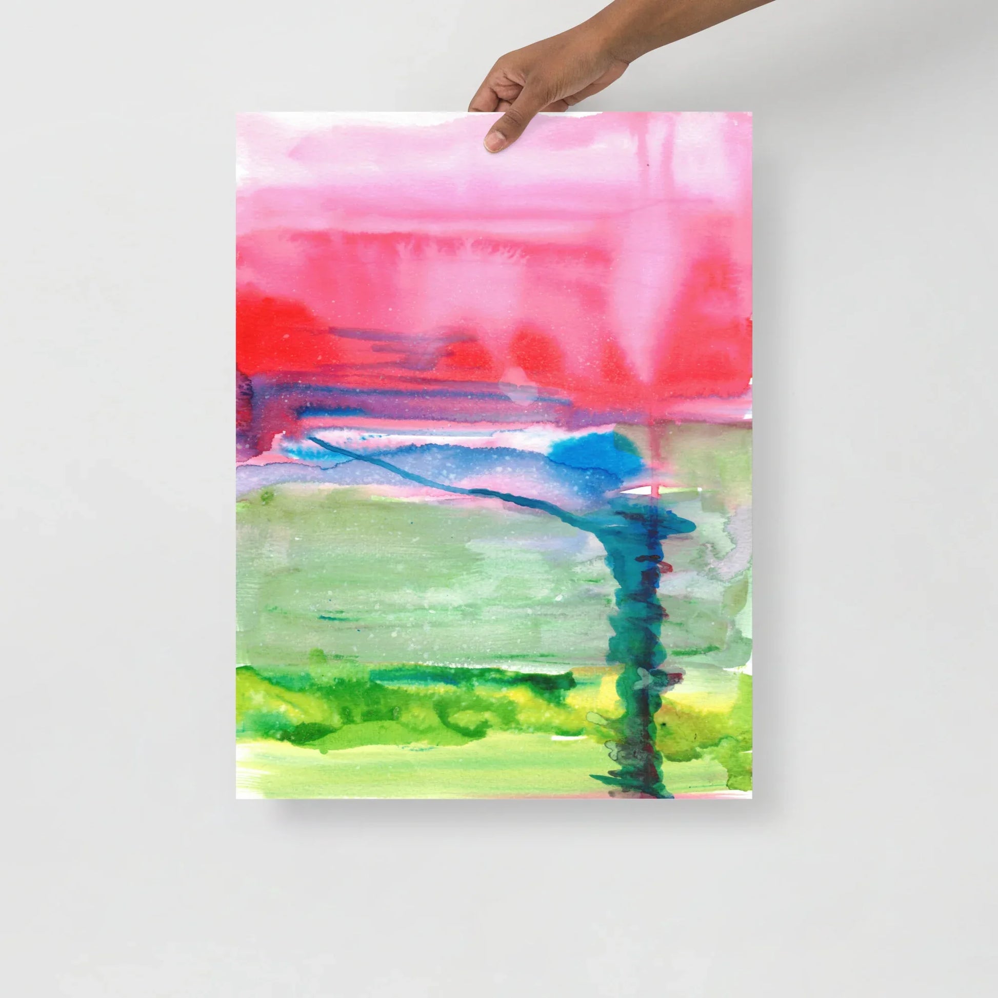 Affiche Aquarelle Abstraire RDJ 15 - Laure Leprince - Artiste Peintre