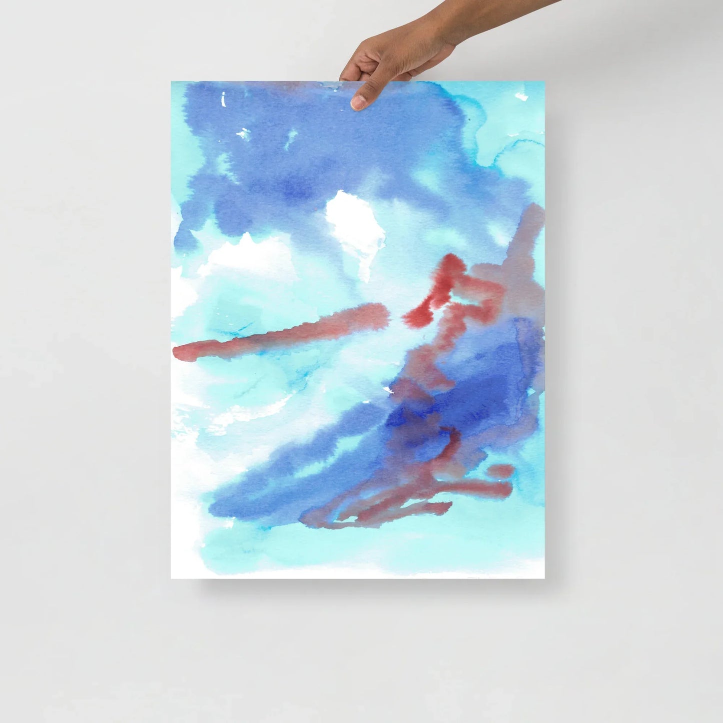 Poster Aquarelle Abstraire RDJ 16 - Laure Leprince - Artiste Peintre