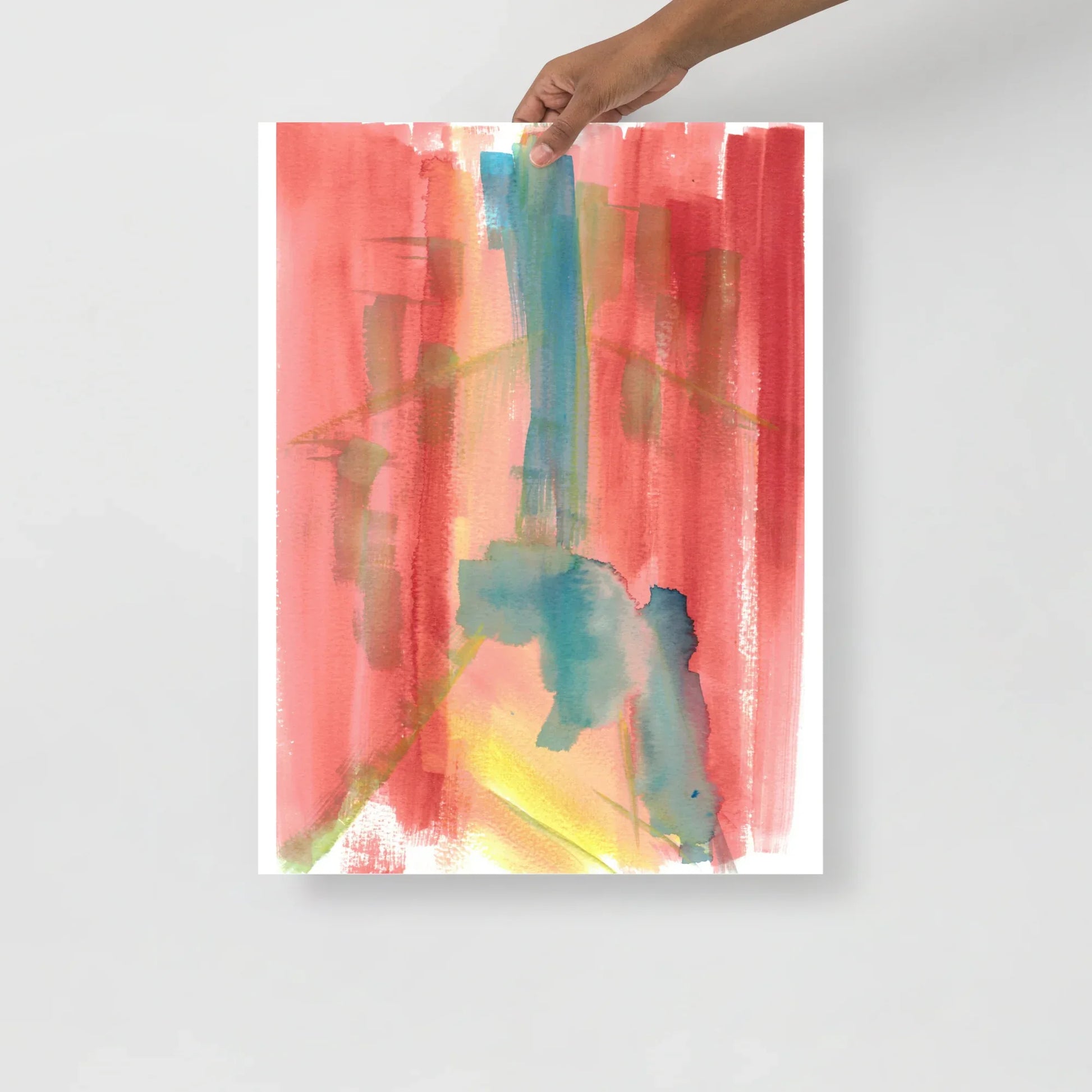 Poster Aquarelle Abstraire RDJ 17 - Laure Leprince - Artiste Peintre