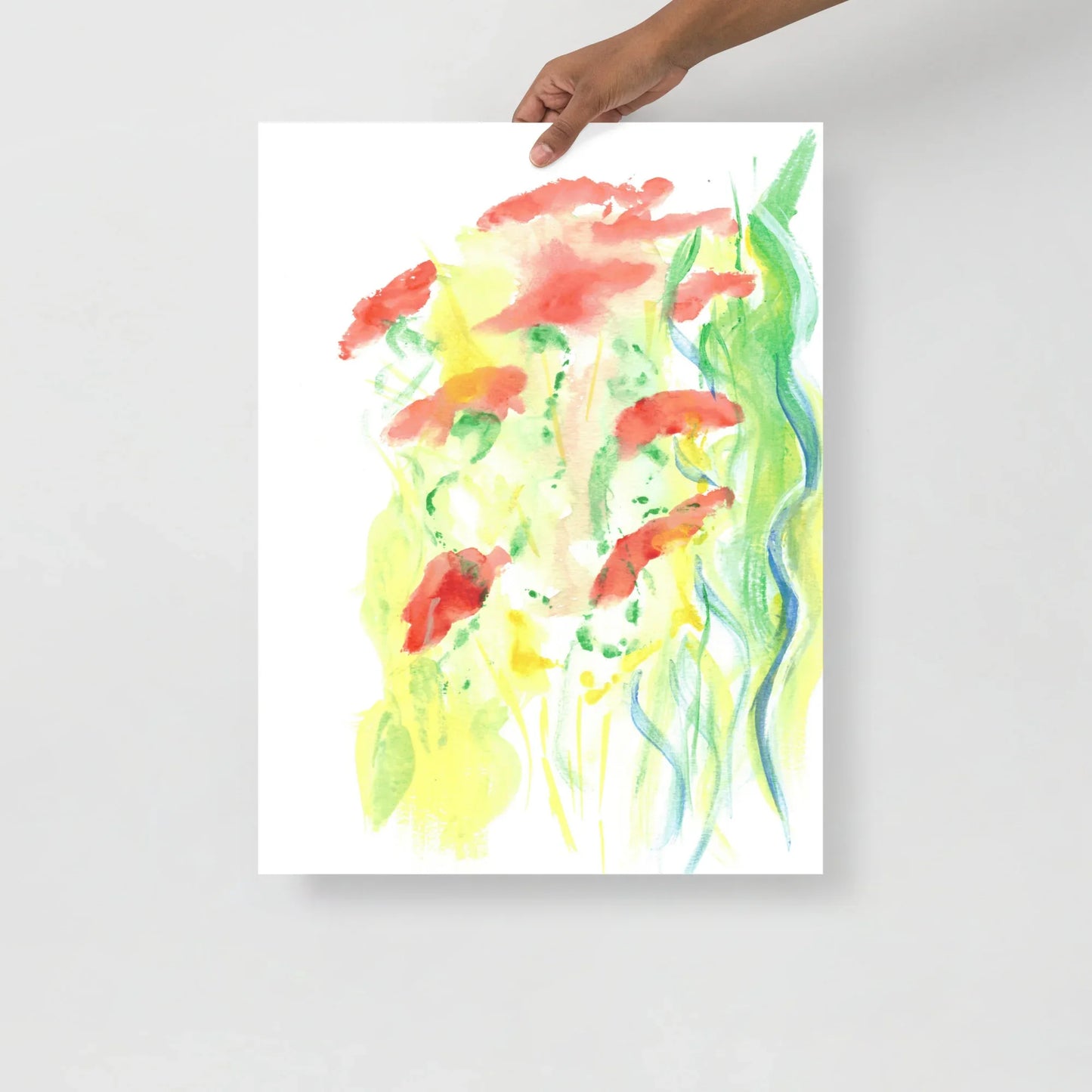 Affiche Aquarelle Abstraite RDJ 18 - Laure Leprince - Artiste Peintre