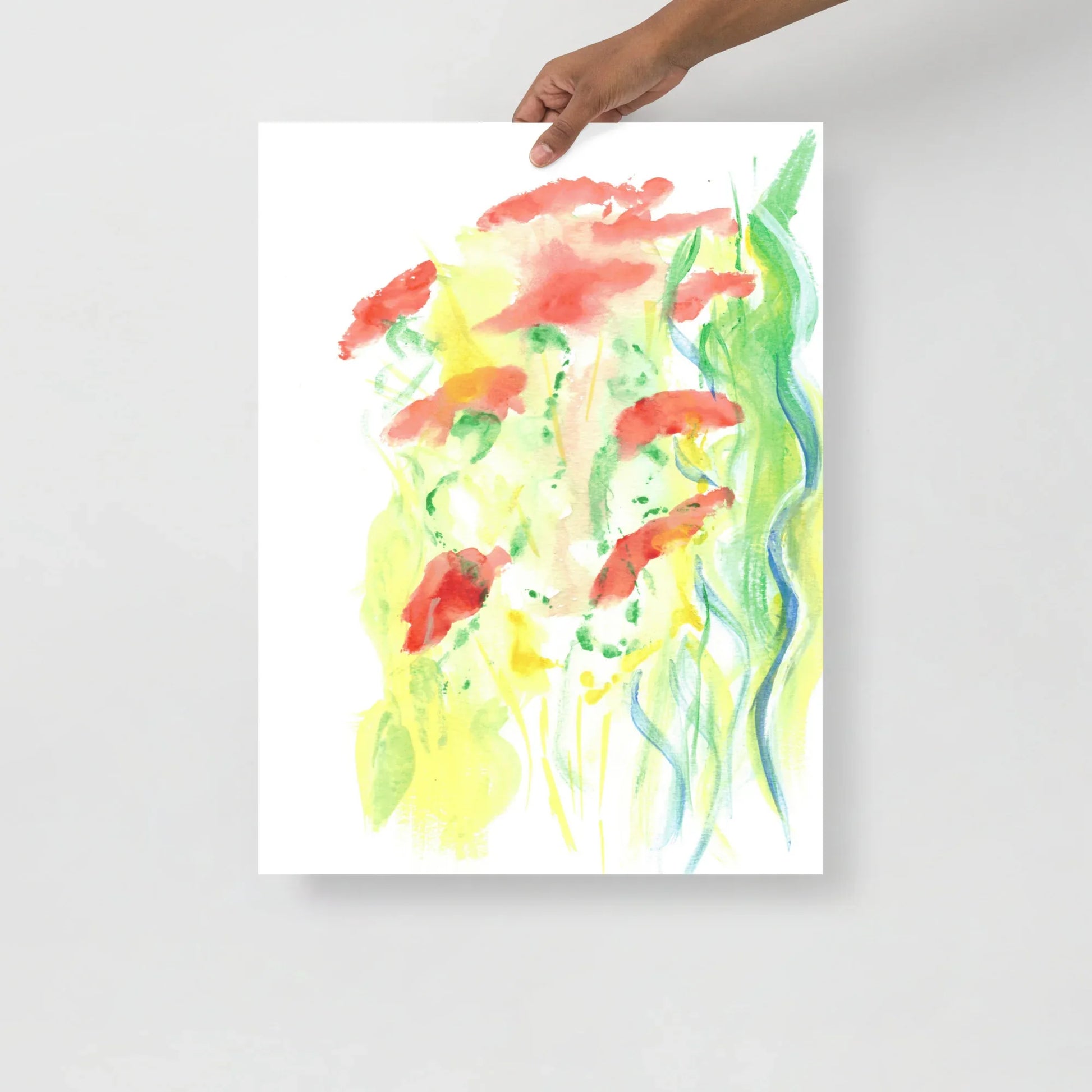 Affiche Aquarelle Abstraite RDJ 18 - Laure Leprince - Artiste Peintre