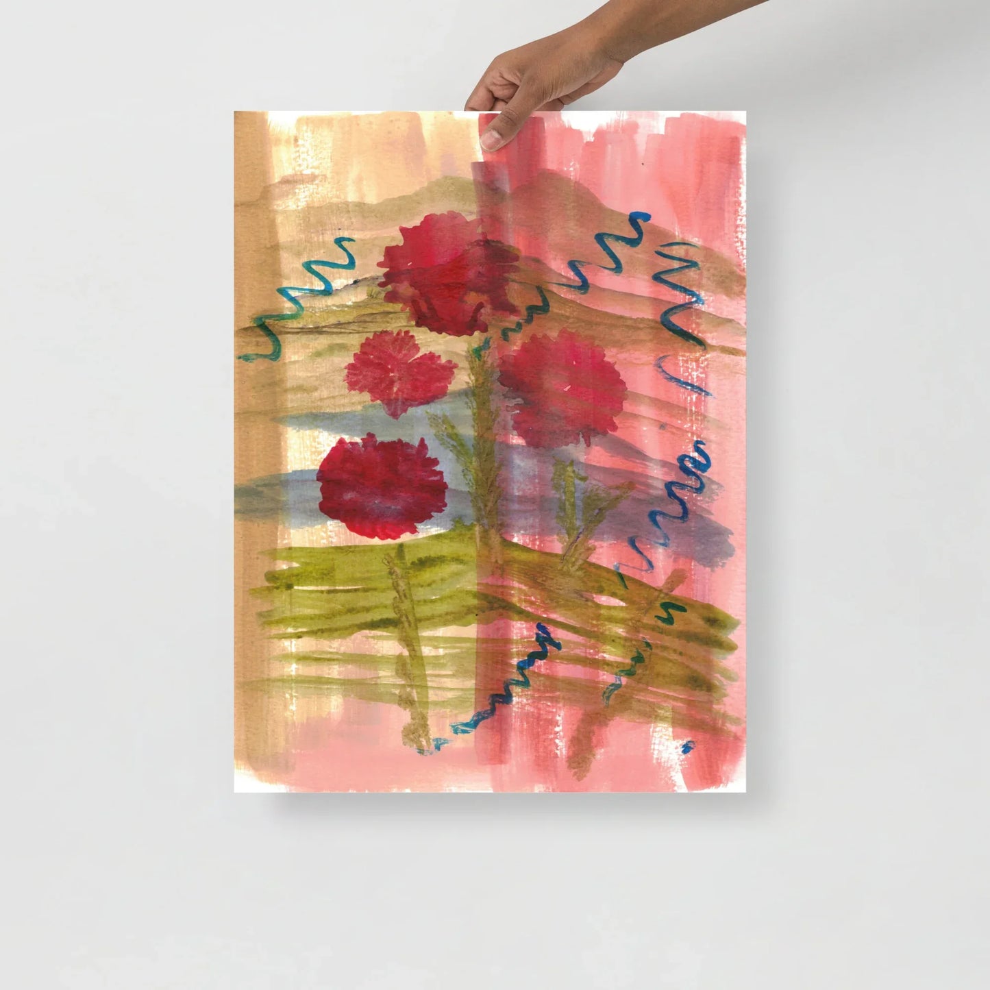 Affiche Aquarelle Abstraite RDJ 21 - Laure Leprince - Artiste Peintre