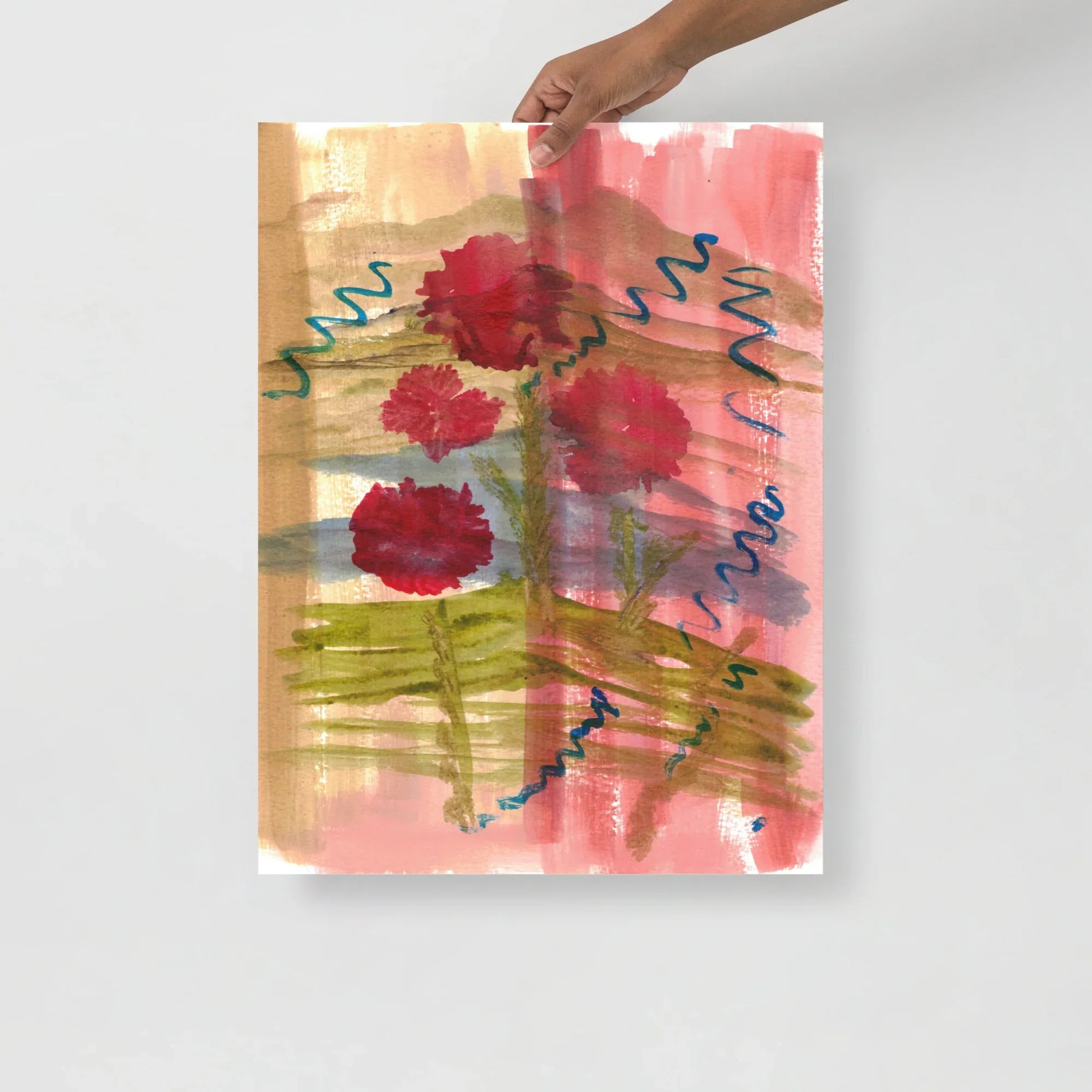 Affiche Aquarelle Abstraite RDJ 21 - Laure Leprince - Artiste Peintre