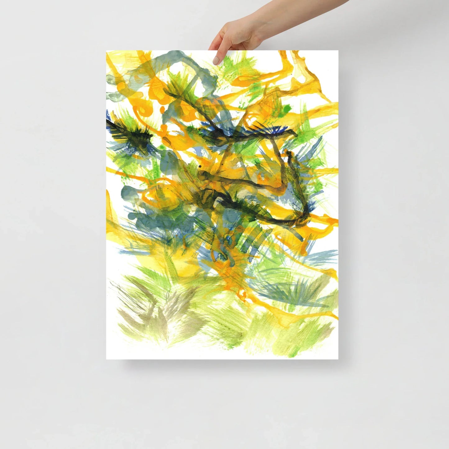 Affiche Aquarelle Abstraite RDJ 22 - Laure Leprince - Artiste Peintre