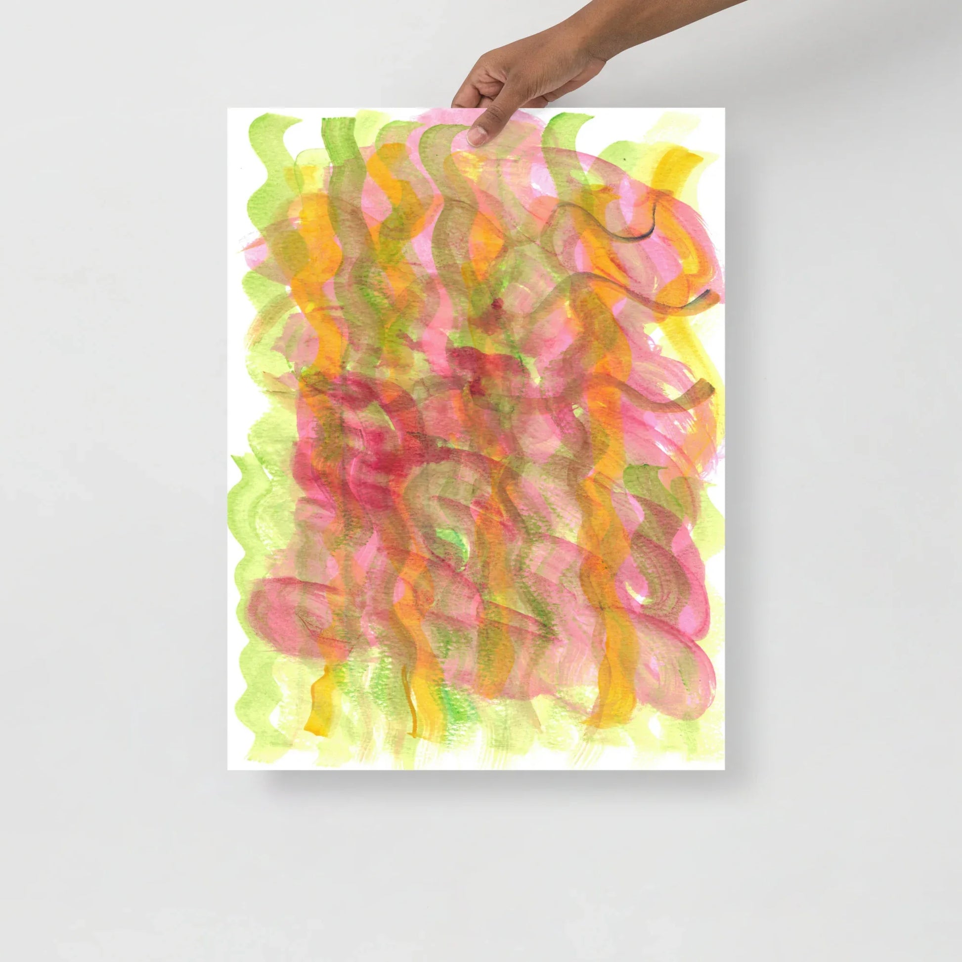 Affiche Aquarelle Abstraite RDJ 23 - Laure Leprince - Artiste Peintre