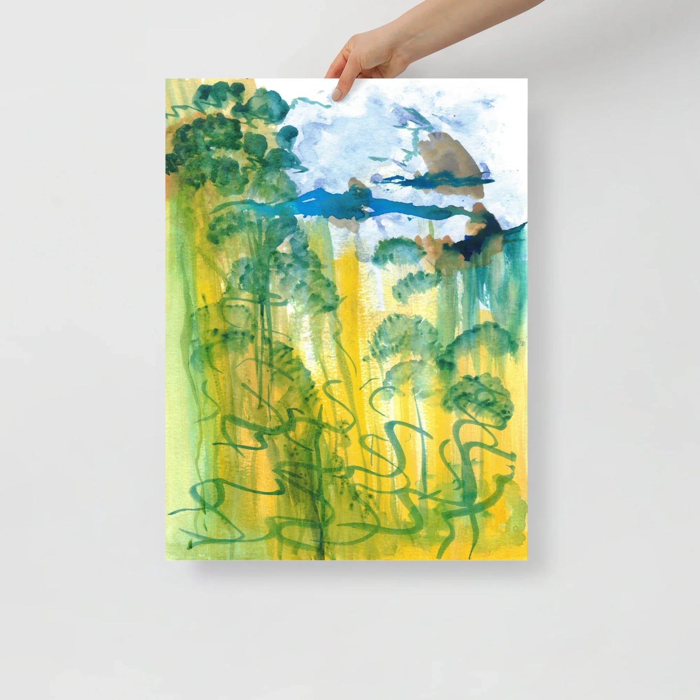 Affiche Aquarelle Abstraite RDJ 24 - Laure Leprince - Artiste Peintre