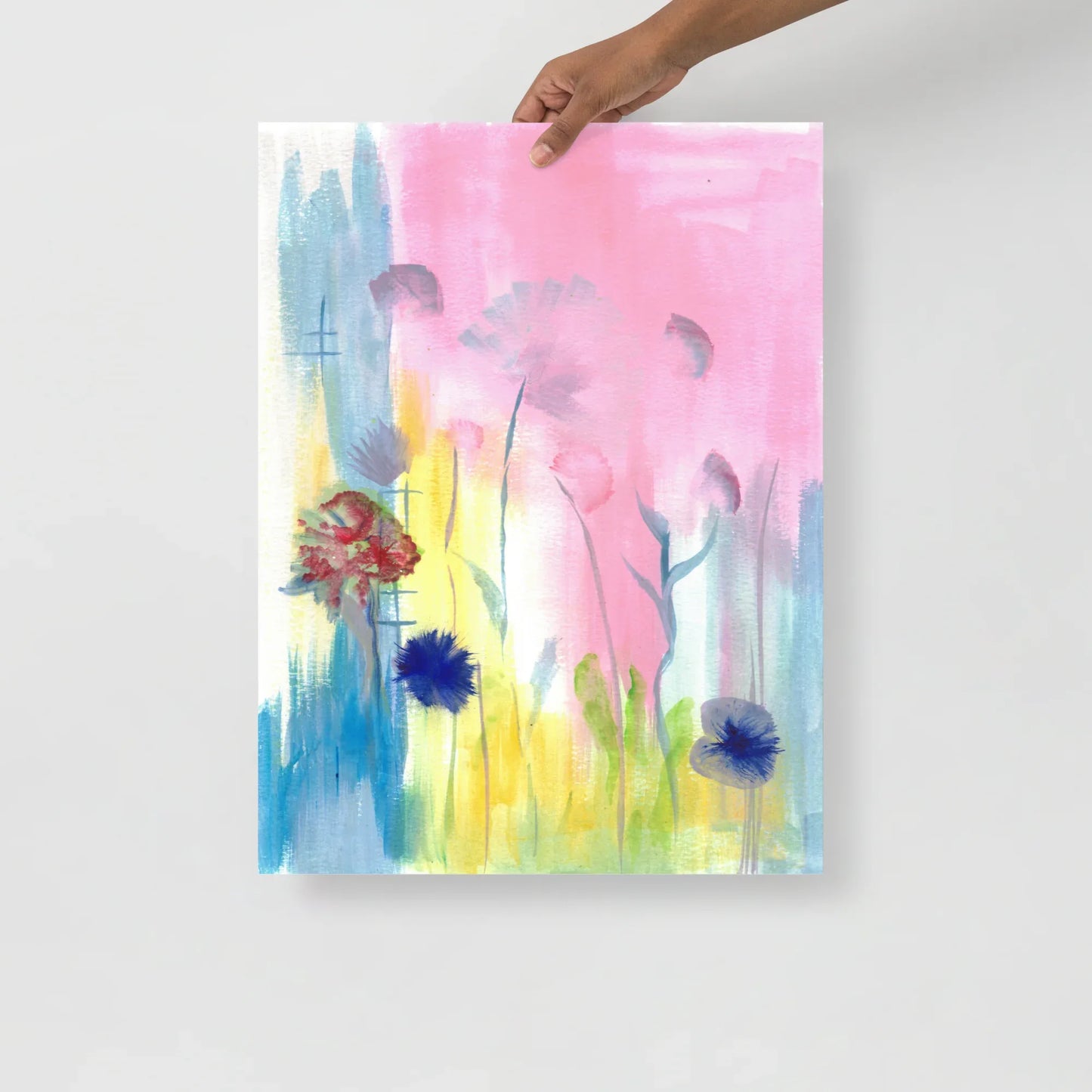 Affiche Aquarelle Abstraite RDJ 25 - Laure Leprince - Artiste Peintre
