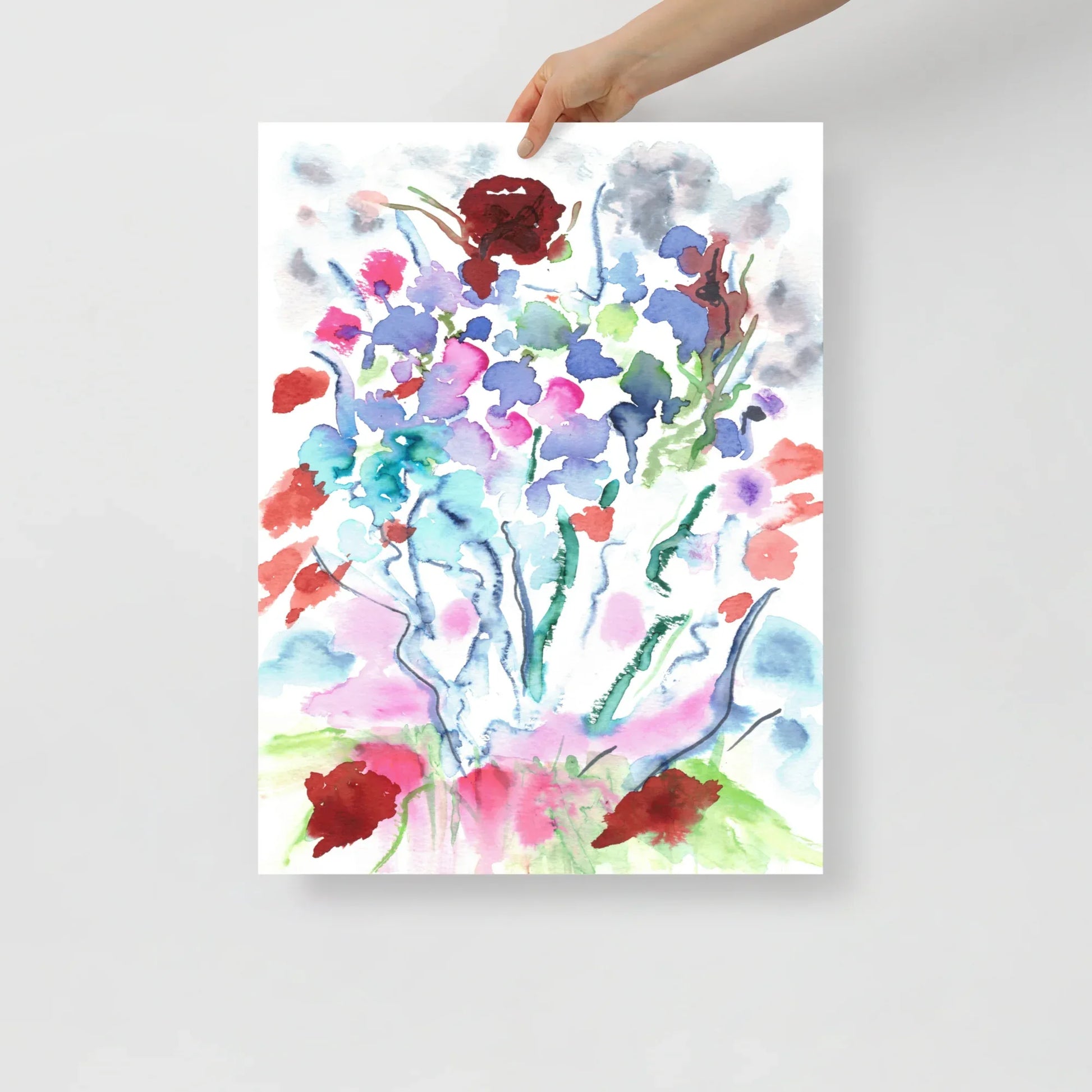 Affiche Aquarelle Abstraite RDJ 26 - Laure Leprince - Artiste Peintre
