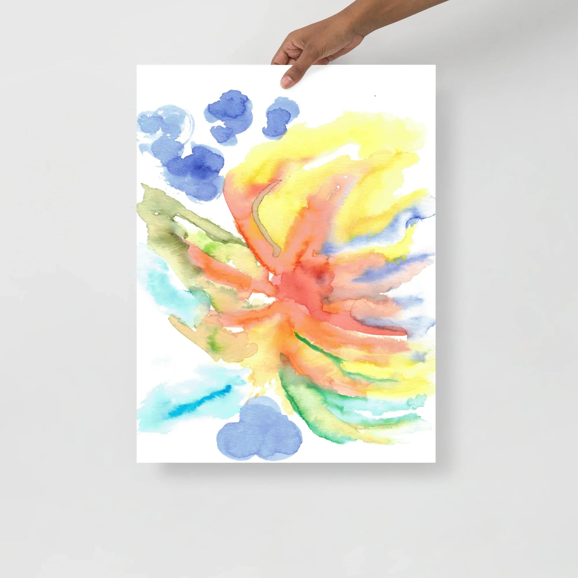 Affiche Aquarelle Abstraite RDJ 27 - Laure Leprince - Artiste Peintre