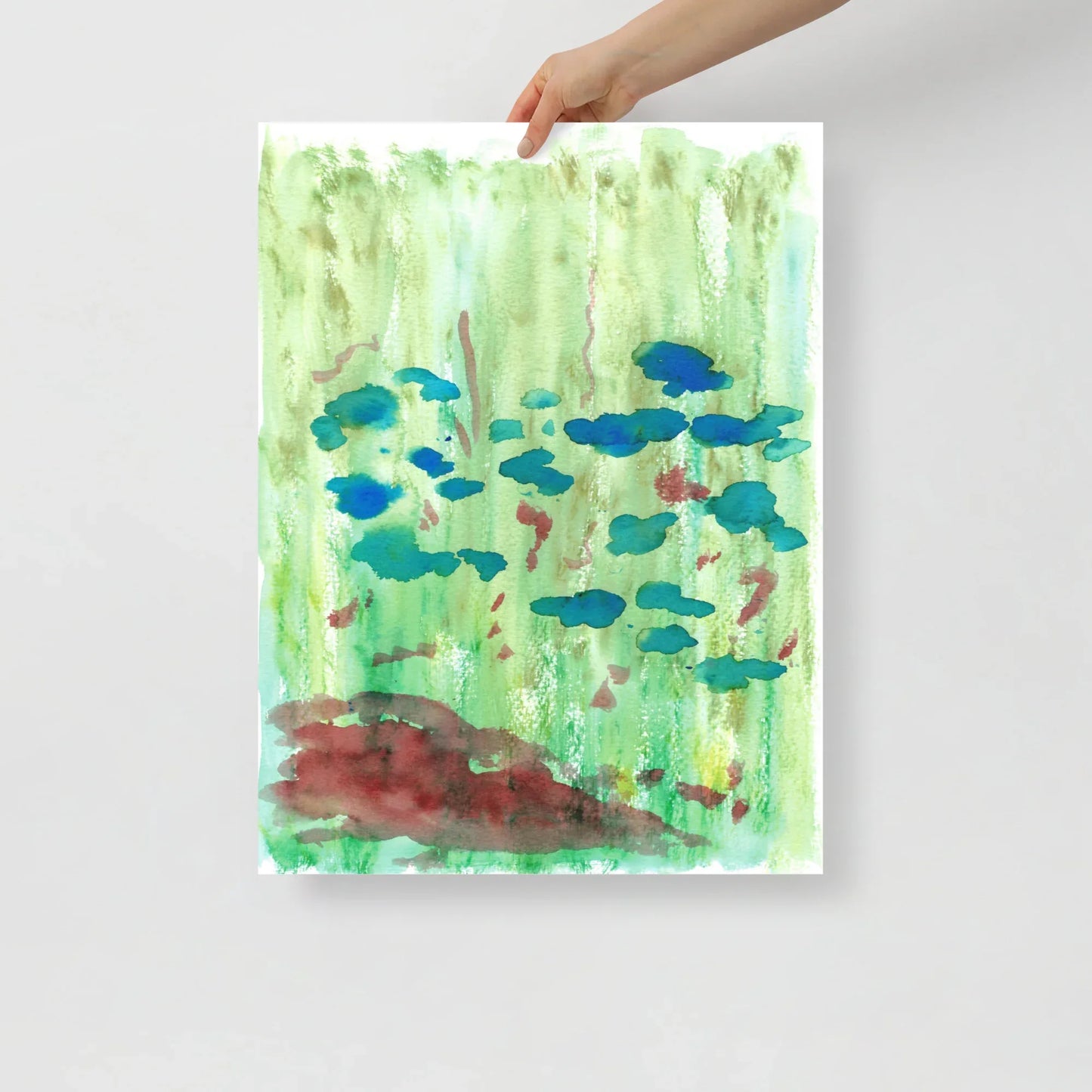 Affiche Aquarelle Abstraite RDJ 29 - Laure Leprince - Artiste Peintre