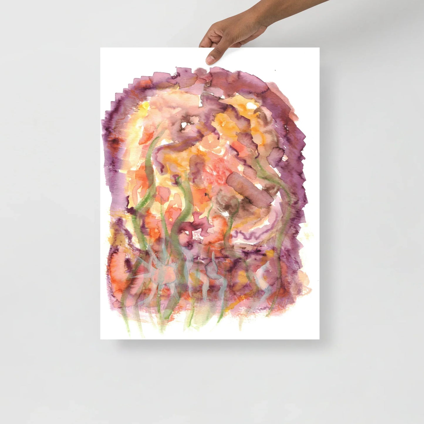 Affiche Aquarelle Abstraite RDJ 34 - Laure Leprince - Artiste Peintre